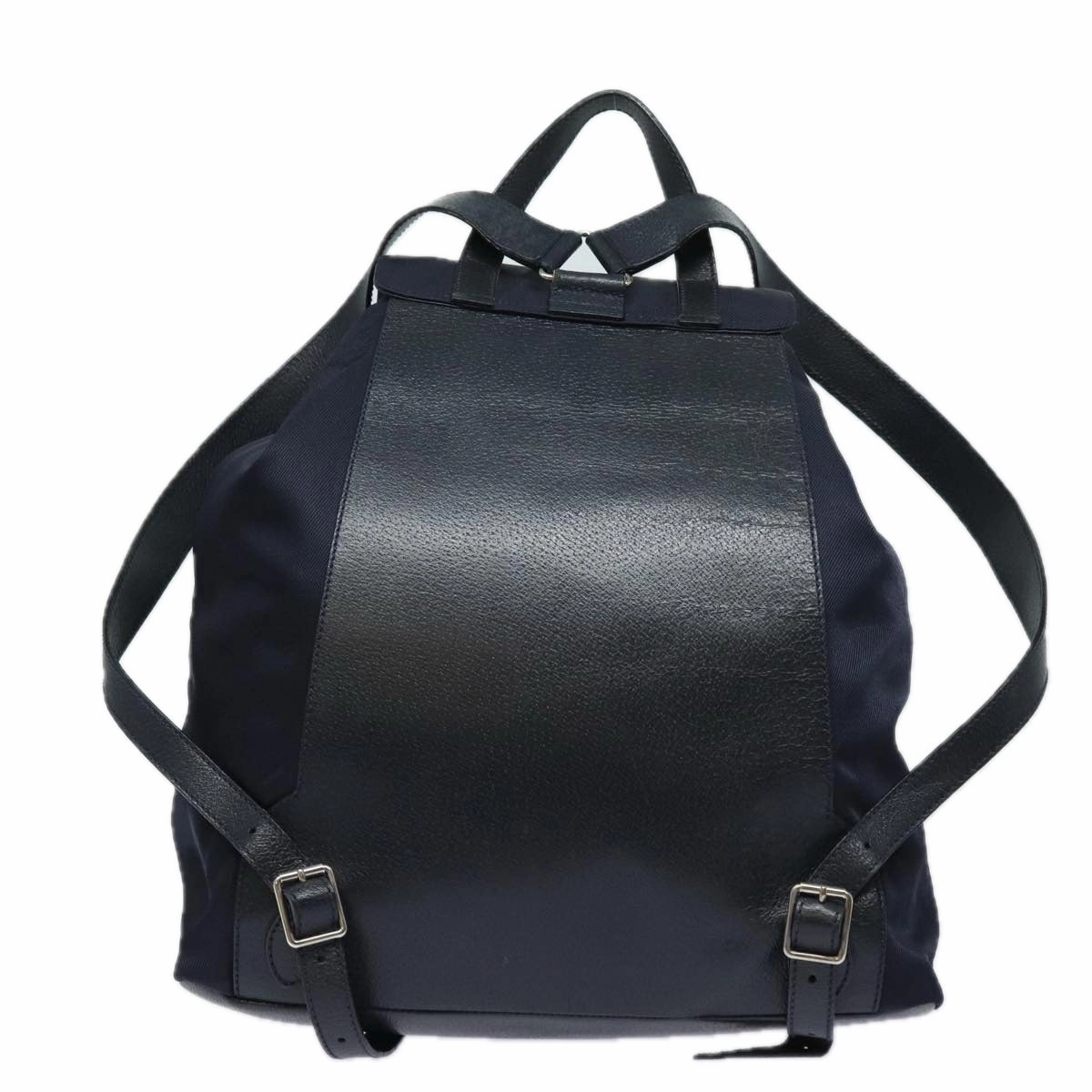 GUCCI Backpack Nylon Leather Navy 019 2058 0173 5  75835