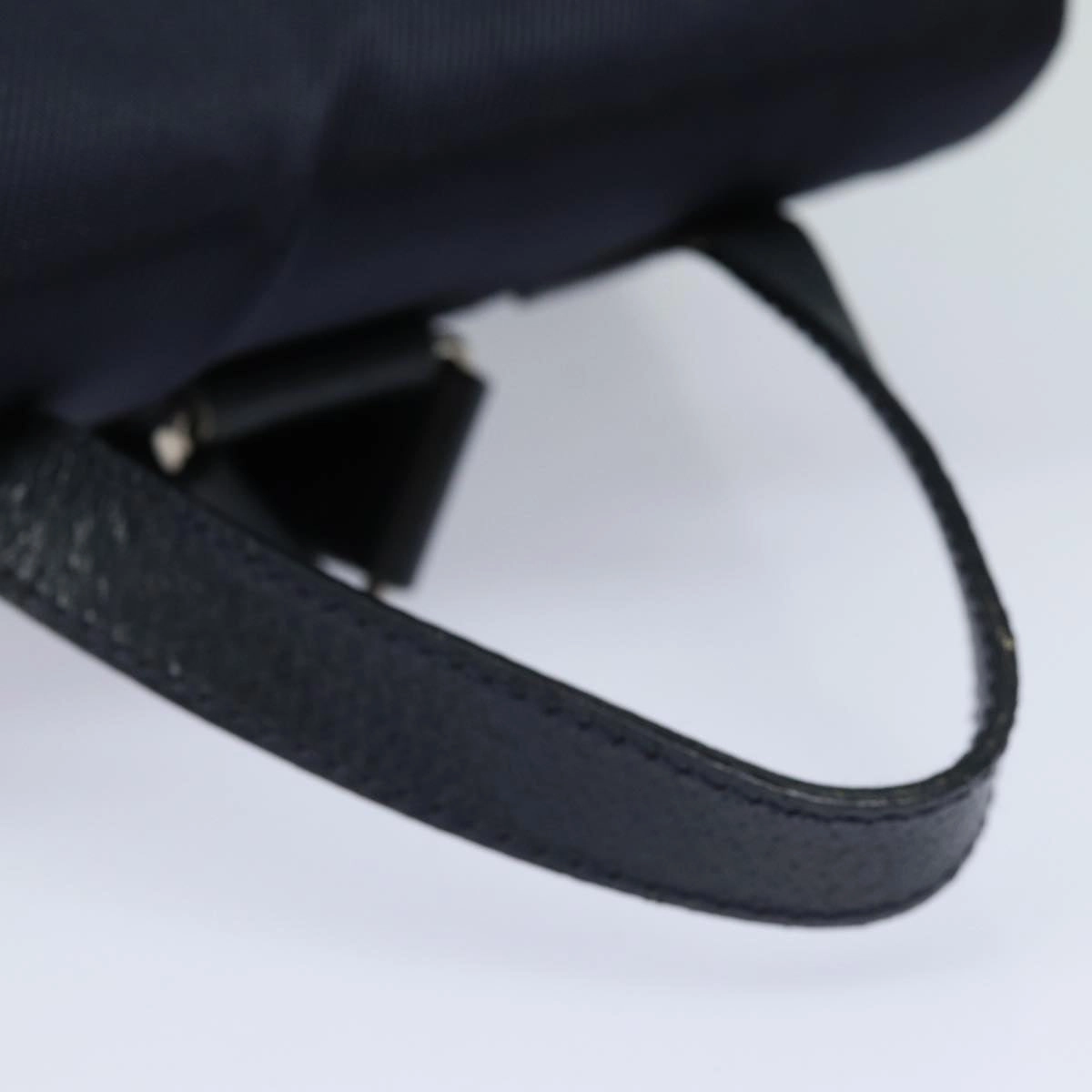 GUCCI Backpack Nylon Leather Navy 019 2058 0173 5  75835