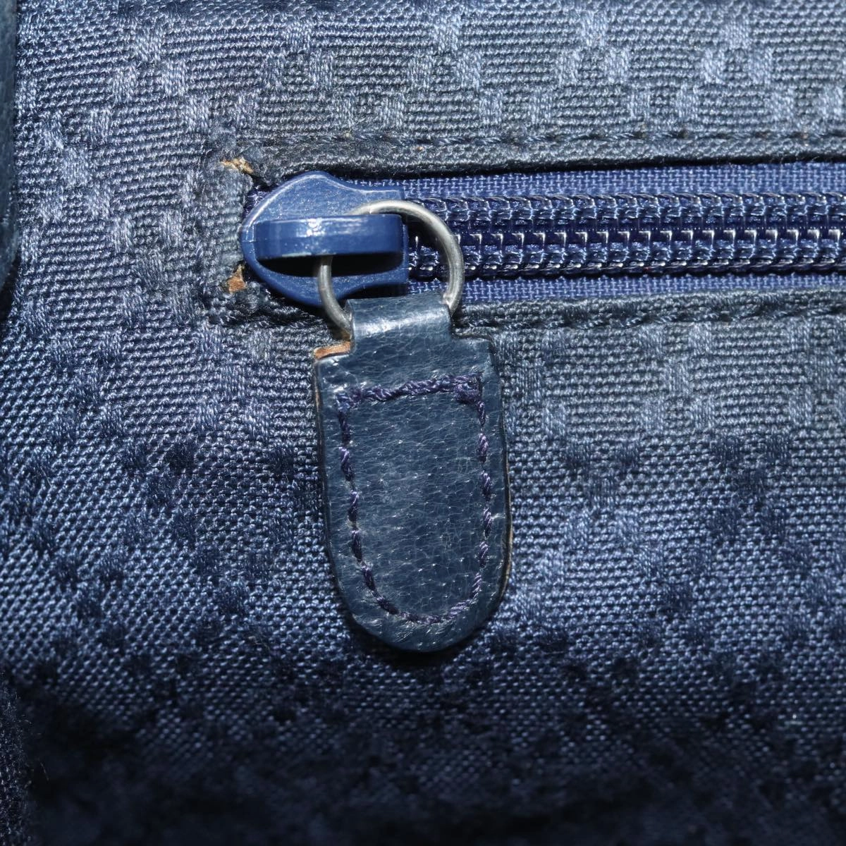 GUCCI Backpack Nylon Leather Navy 019 2058 0173 5  75835