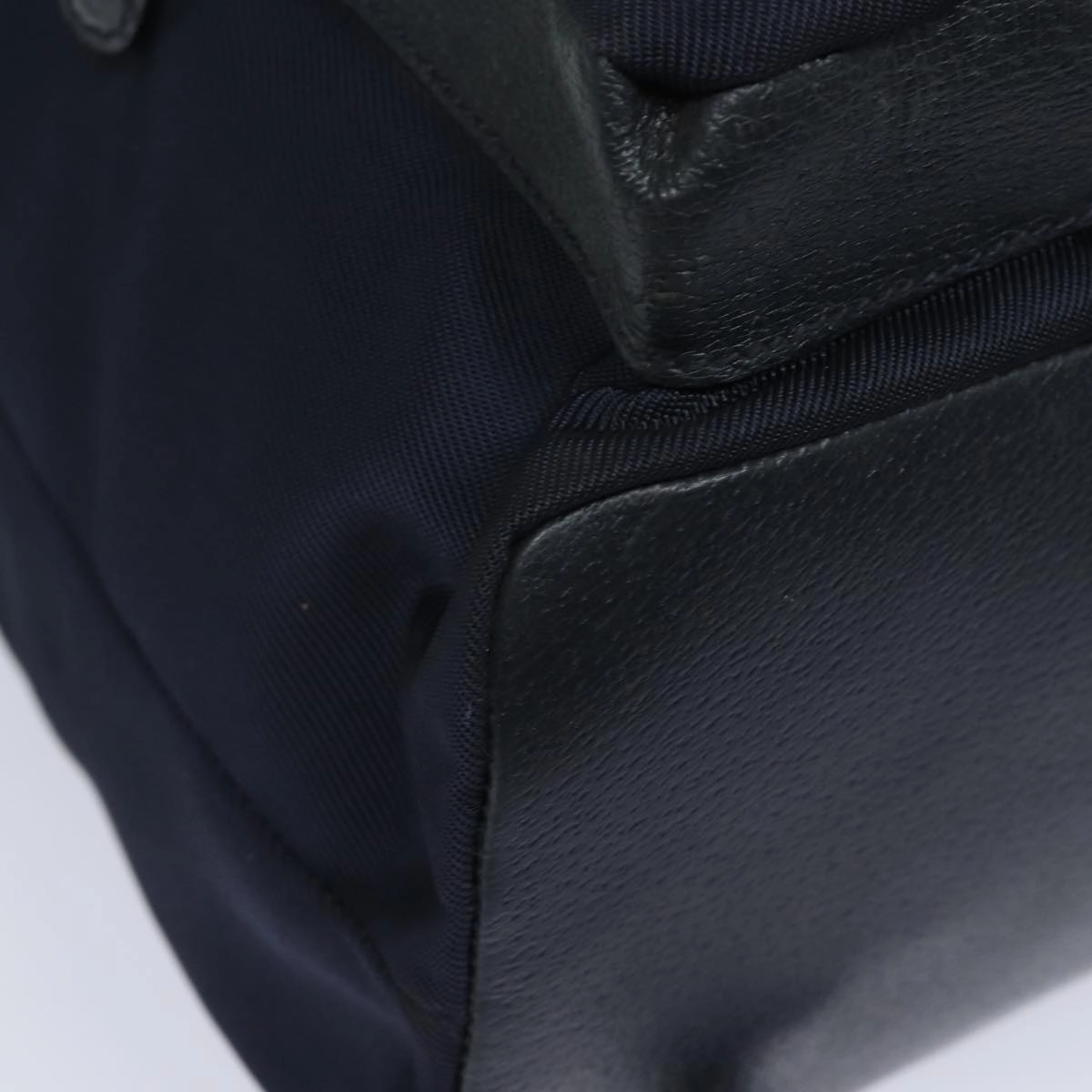 GUCCI Backpack Nylon Leather Navy 019 2058 0173 5  75835