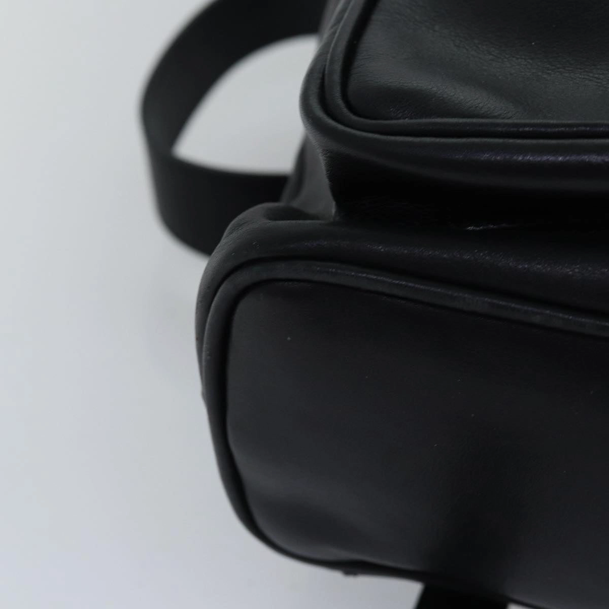 GUCCI Bamboo Backpack Leather Black 003 2058 0016  fm3461