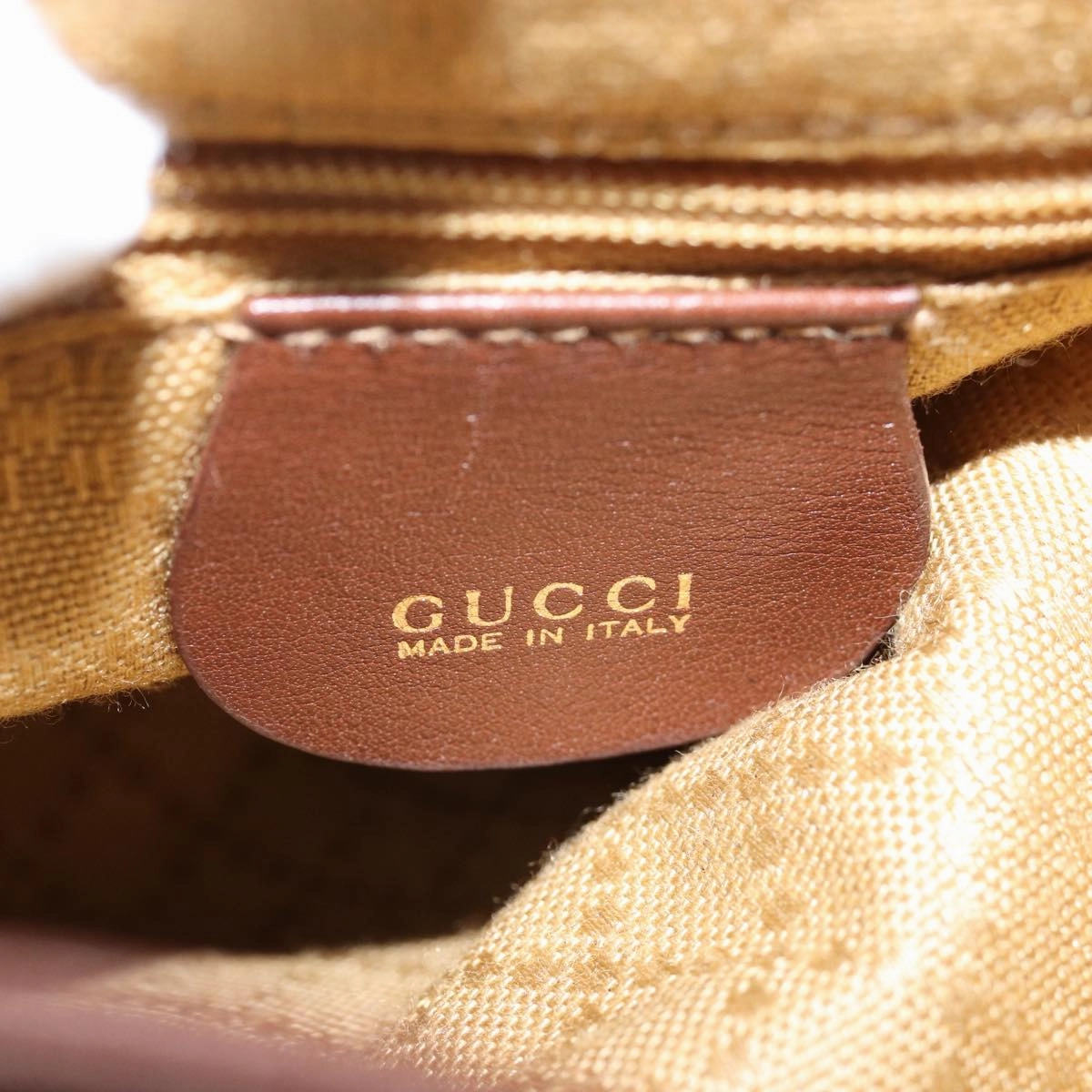 GUCCI Bamboo Backpack Leather Brown 003 3444 0030  ep4526