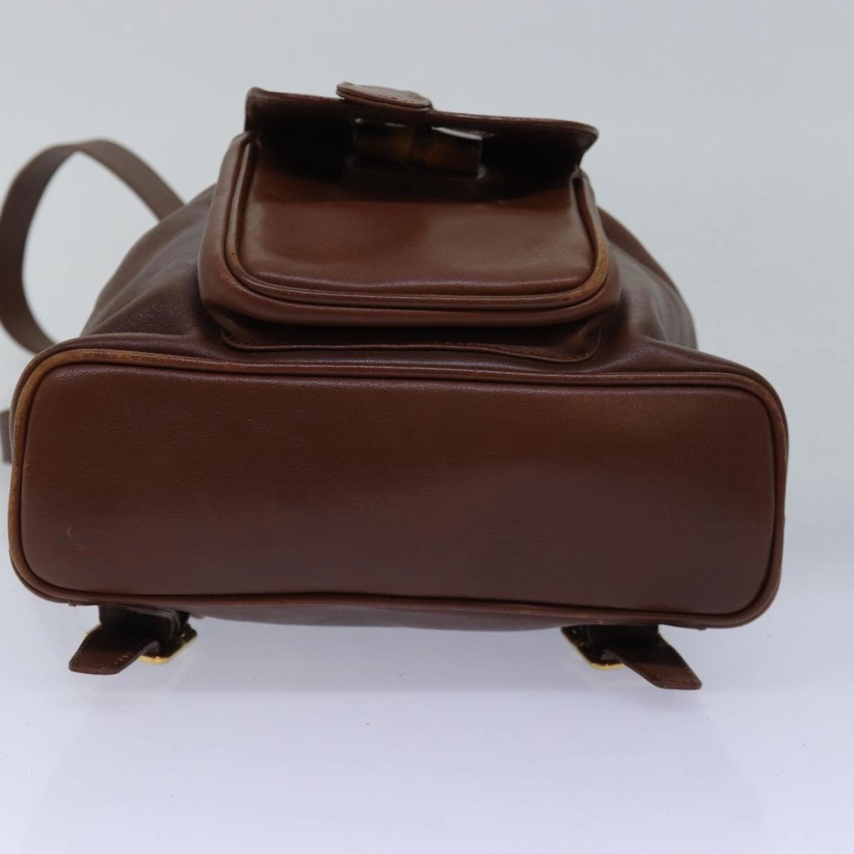 GUCCI Bamboo Backpack Leather Brown 003 3444 0030  ep4526