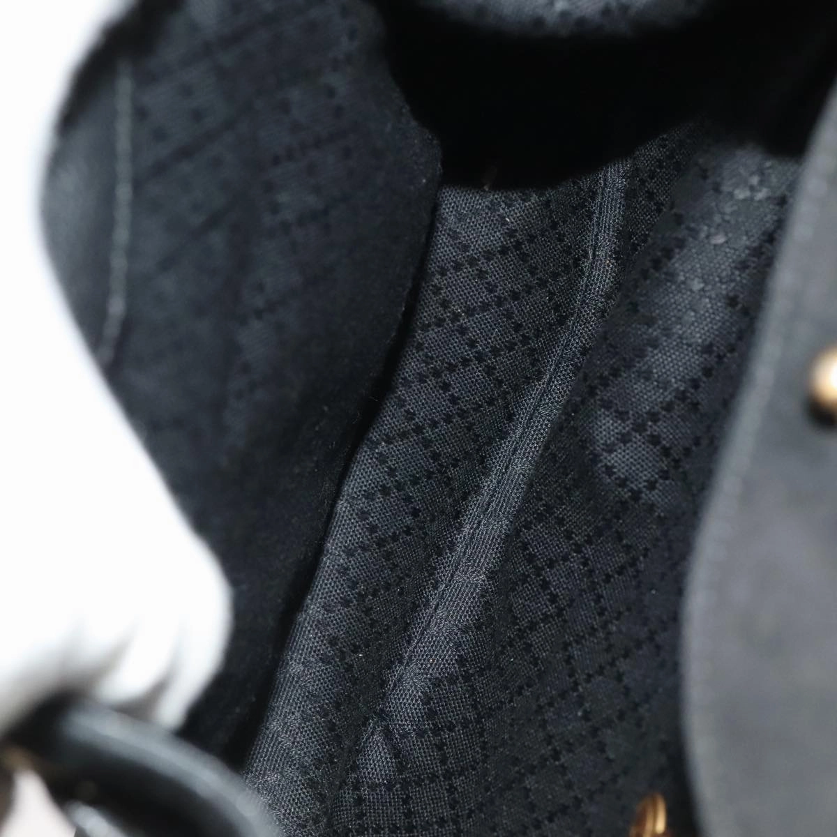 Gucci Bamboo Black Suede Backpack Bag ()
