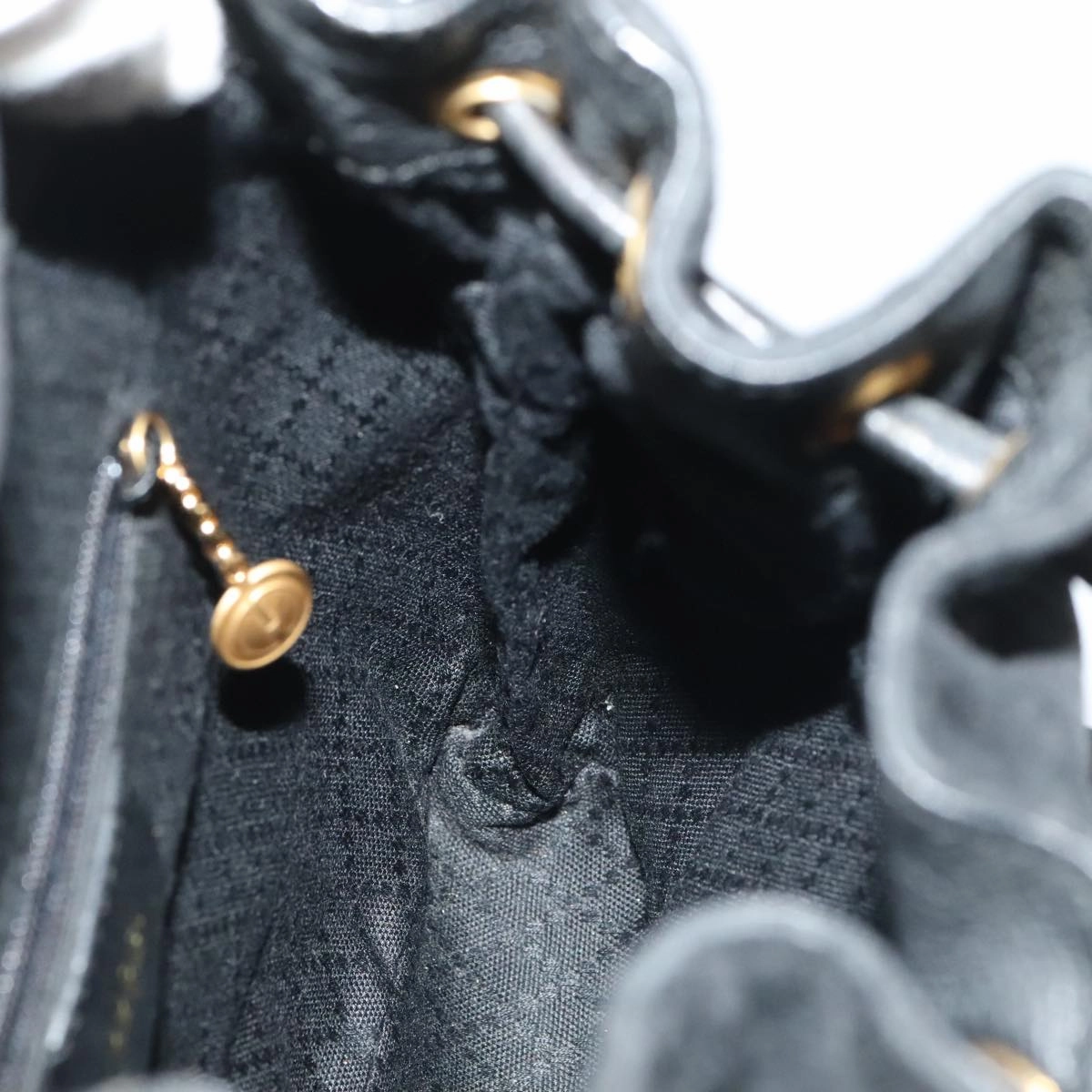 Gucci Bamboo Black Suede Backpack Bag ()