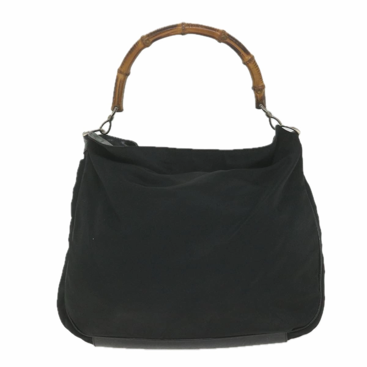 Gucci Bamboo  Canvas Shoulder Bag