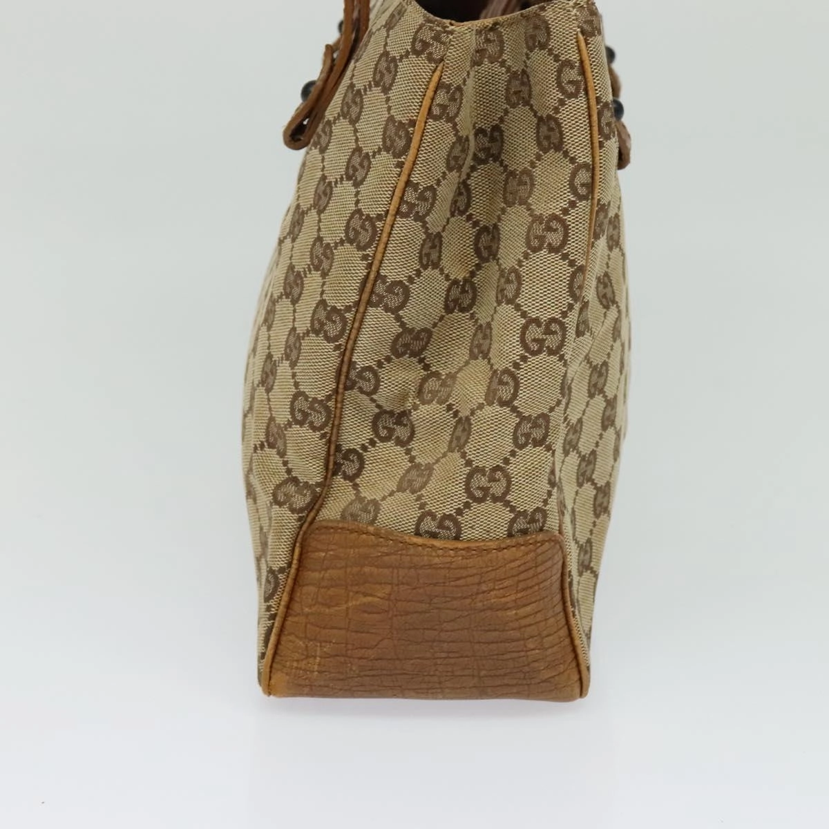Gucci Bamboo Canvas Tote Bag (Pre-Owned)