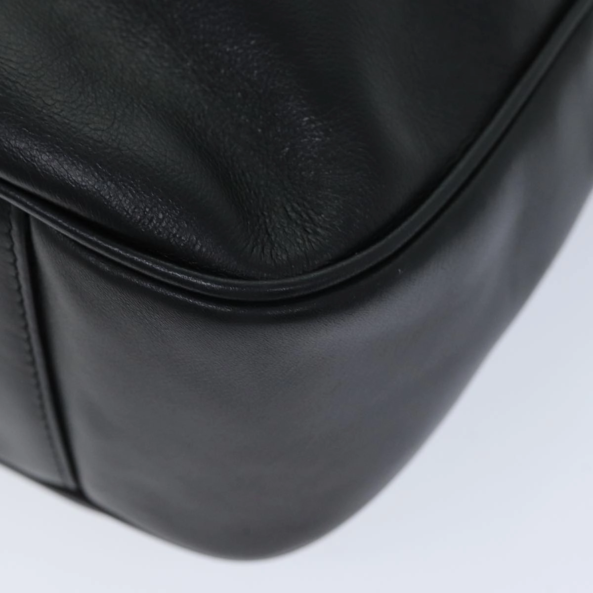 GUCCI Bamboo Shoulder Bag Leather 2way Black 001 1781 1577  ep4378