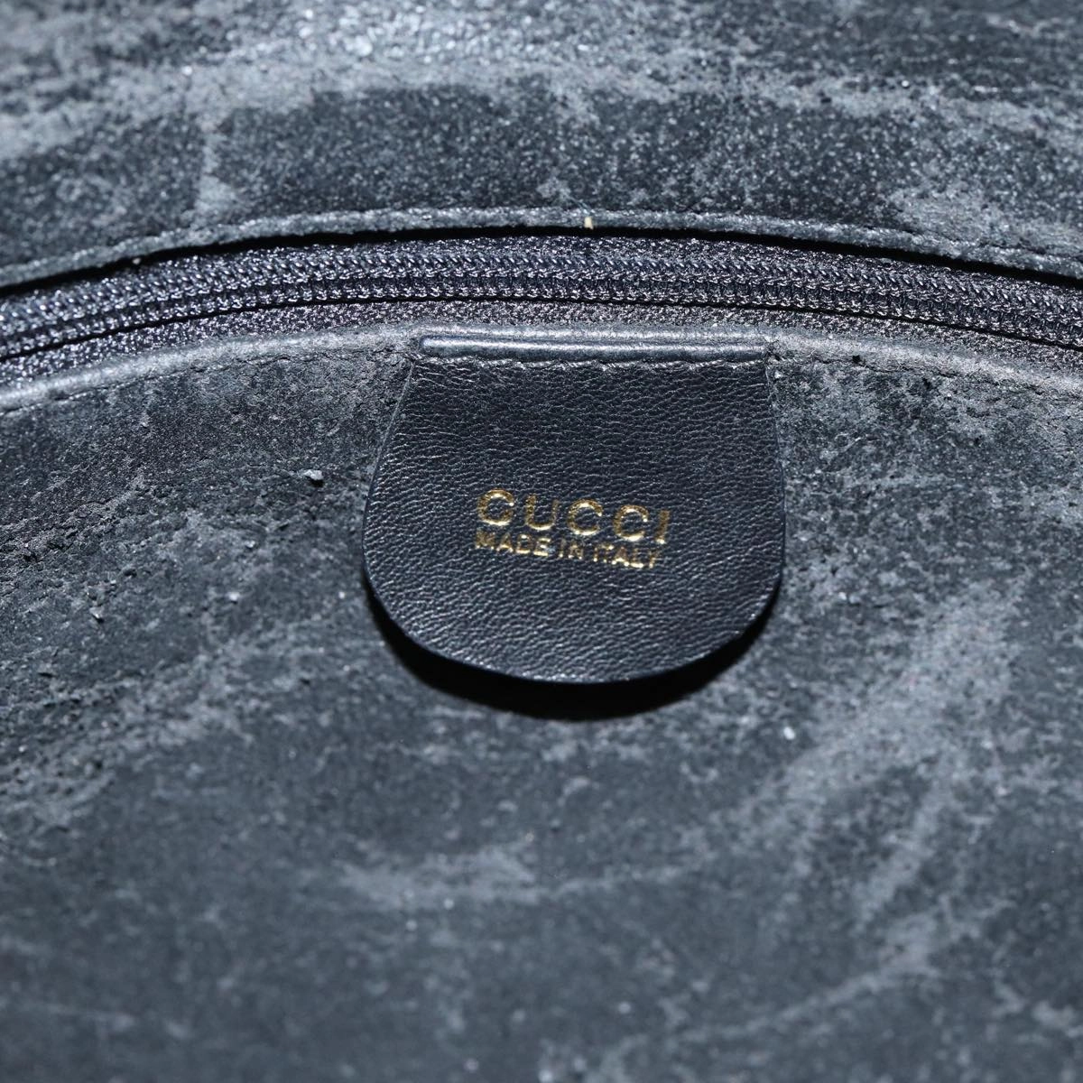 GUCCI Bamboo Shoulder Bag Leather 2way Black 001 1781 1577  ep4378