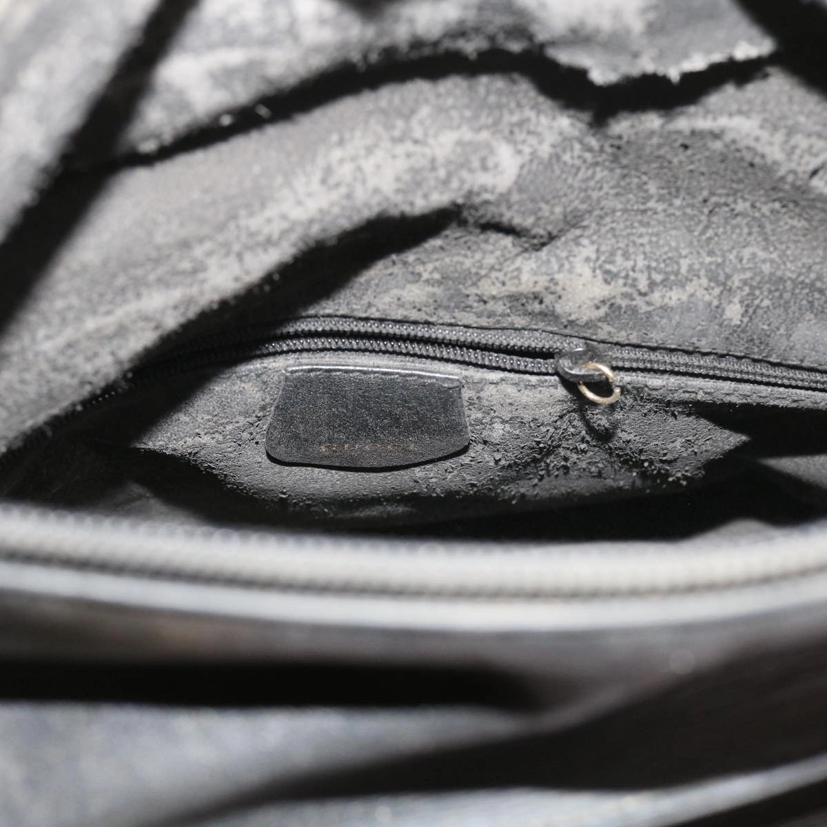 GUCCI Bamboo Shoulder Bag Leather 2way Black  54020