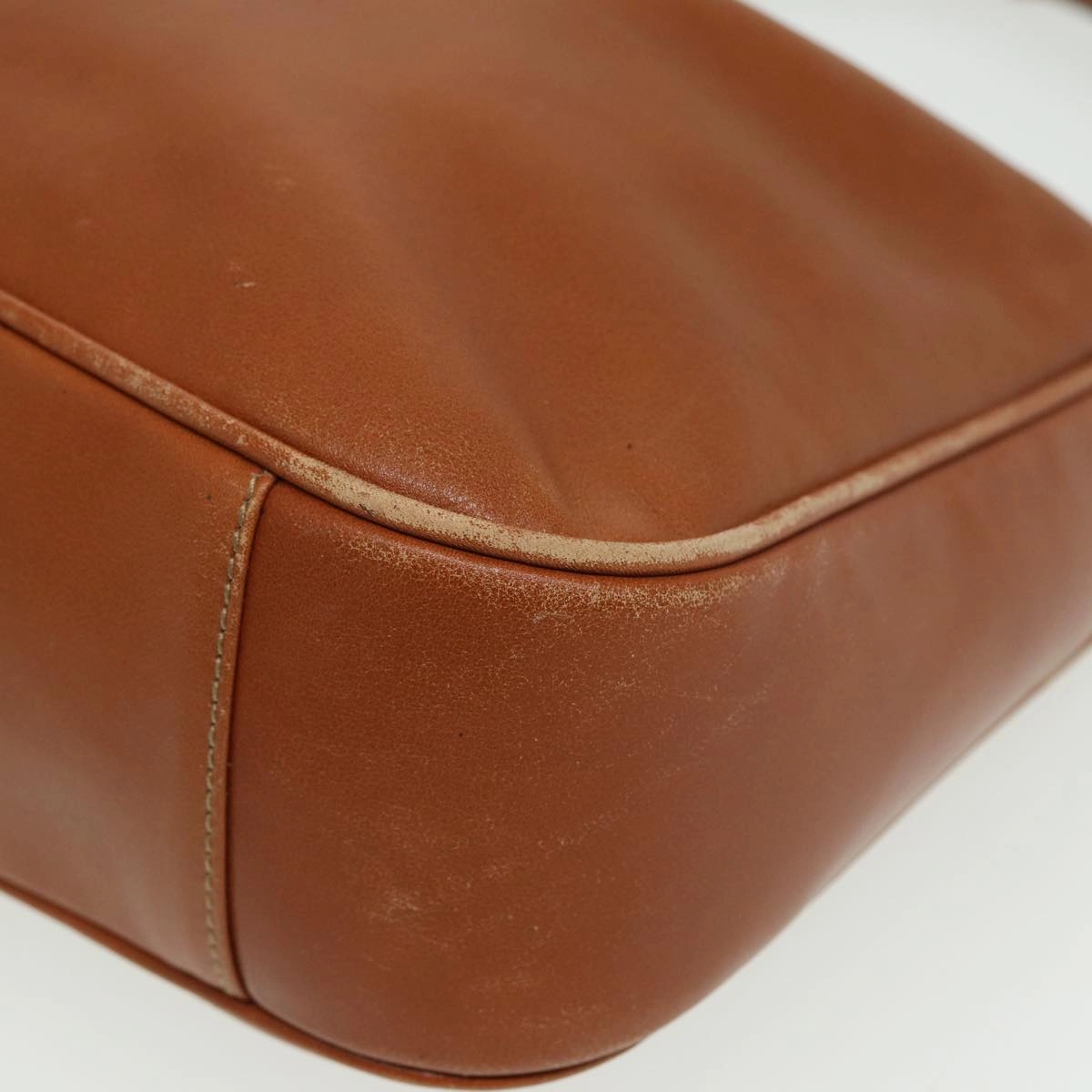 GUCCI Bamboo Shoulder Bag Leather 2way Brown 001 0166 1638  80845