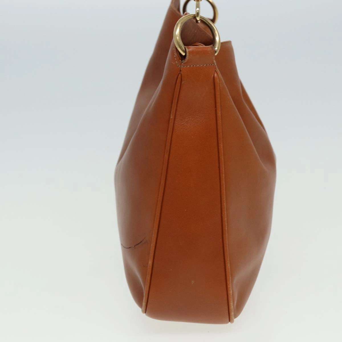 GUCCI Bamboo Shoulder Bag Leather 2way Brown 001 0166 1638  80845
