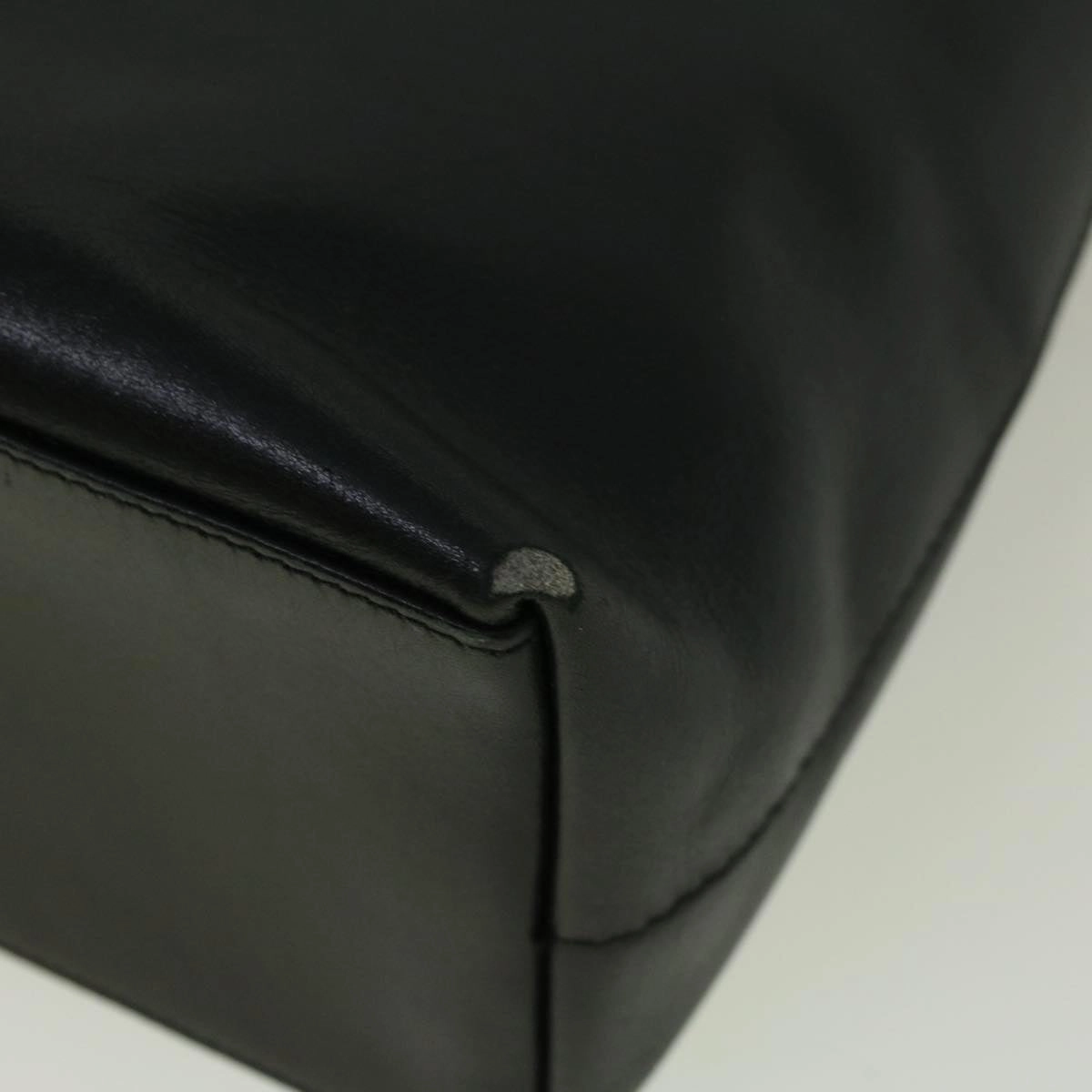 GUCCI Bamboo Shoulder Bag Leather Black 001 3007 3754  ep2141