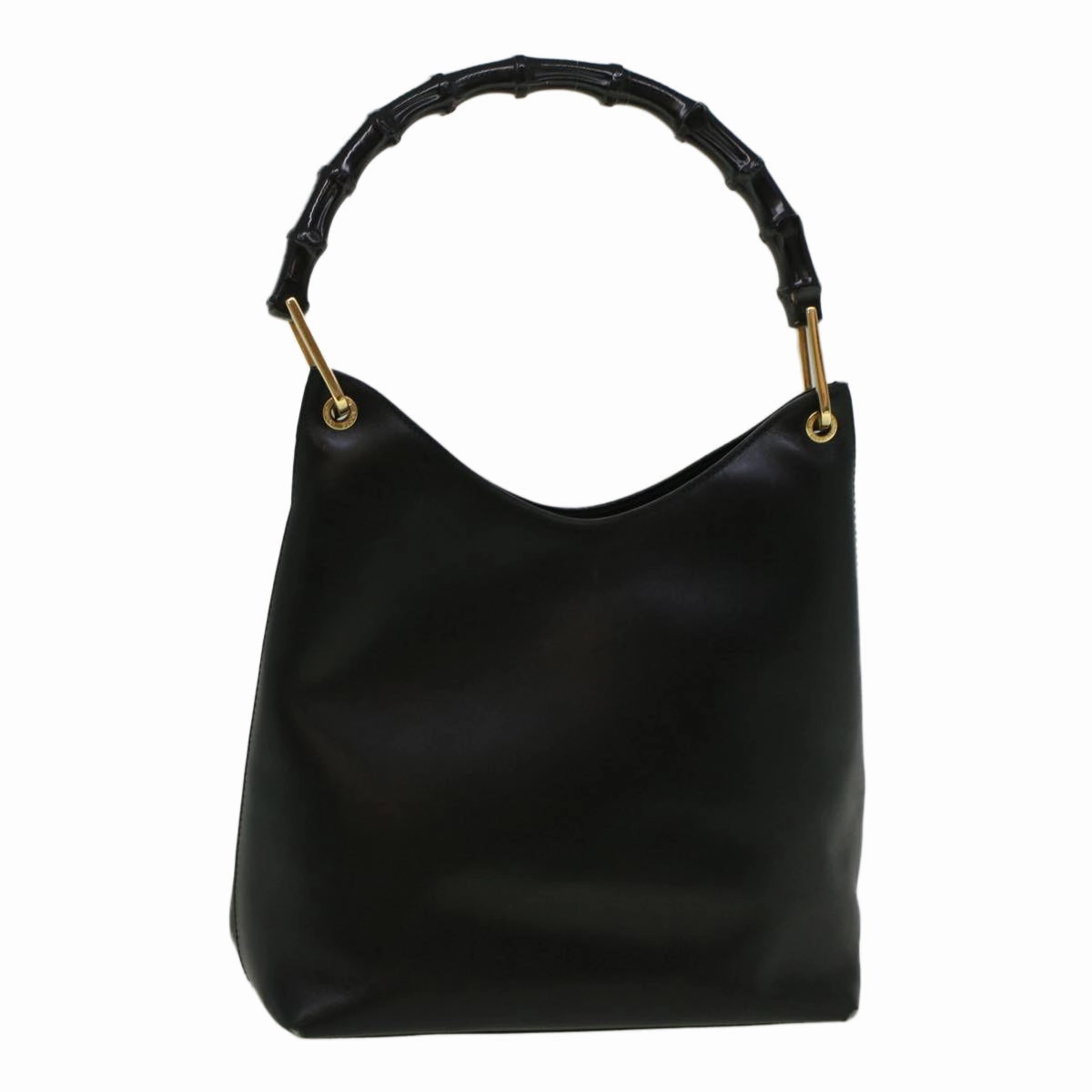 GUCCI Bamboo Shoulder Bag Leather Black 001 3007 3754  ep2141