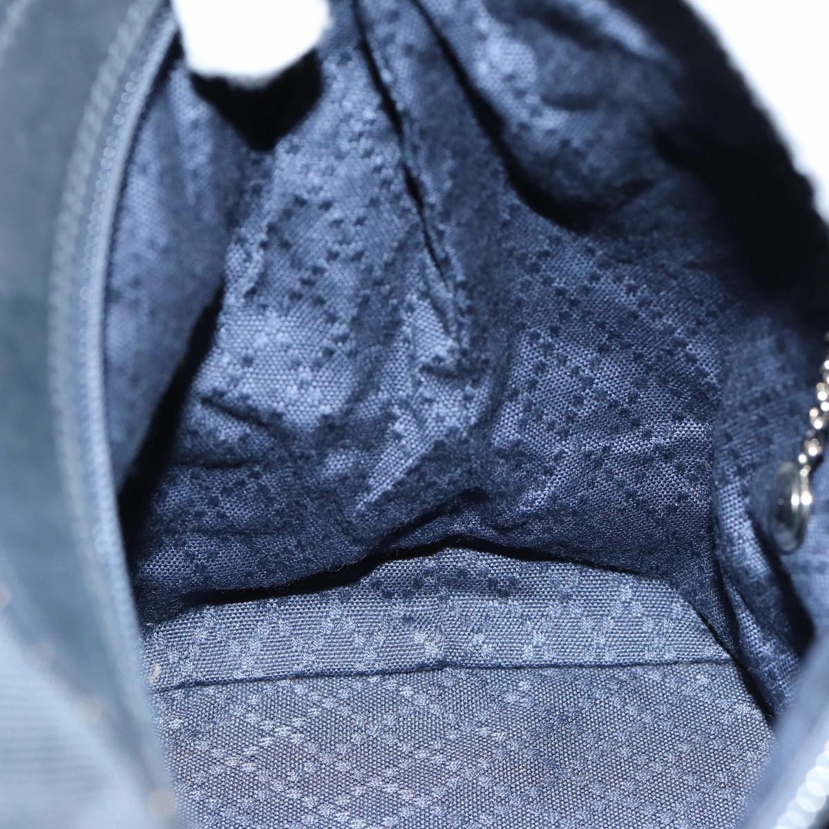 GUCCI Bamboo Shoulder Bag Nylon Navy 000 1956 0531  bs15882