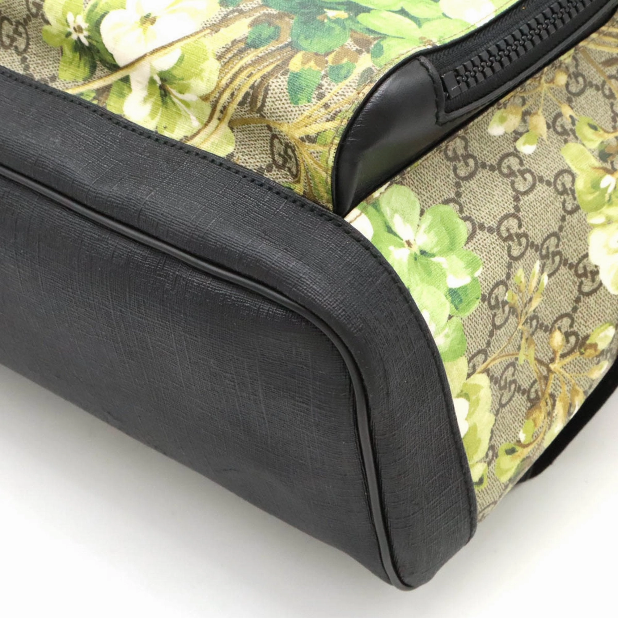 Gucci Beige Black Multi-Color Pvc Leather Backpack ()