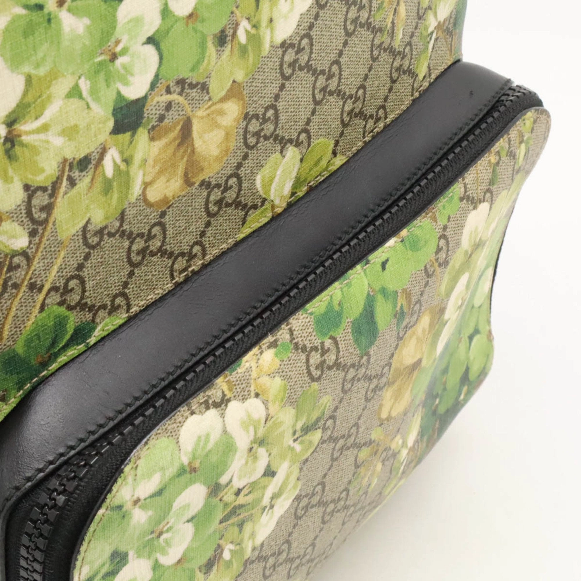 Gucci Beige Black Multi-Color Pvc Leather Backpack ()