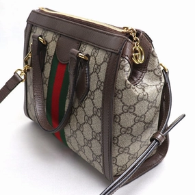 Gucci Beige Brown Gg Supreme Shoulder Bag Tote Bag ()
