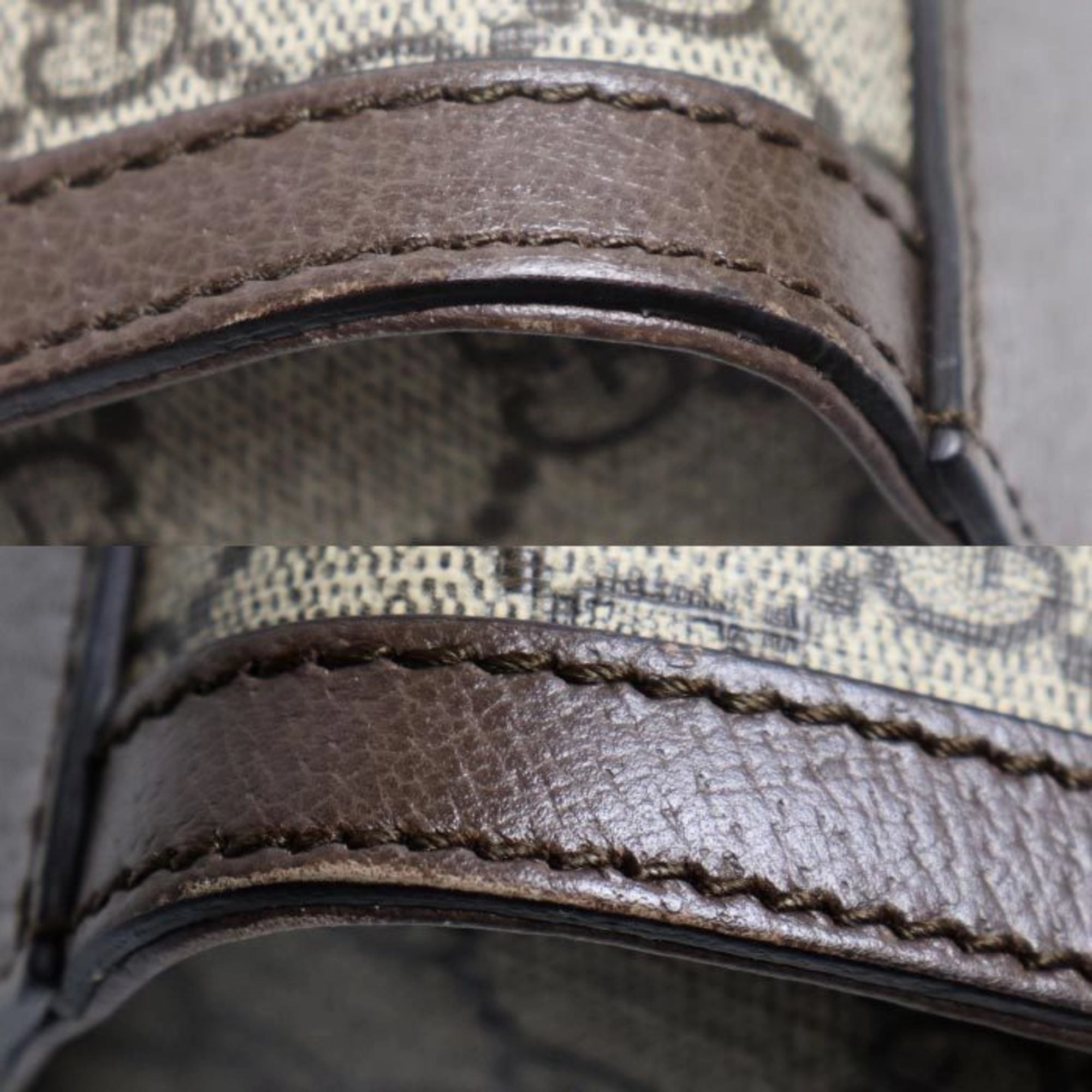 Gucci Beige Brown Gg Supreme Shoulder Bag Tote Bag ()