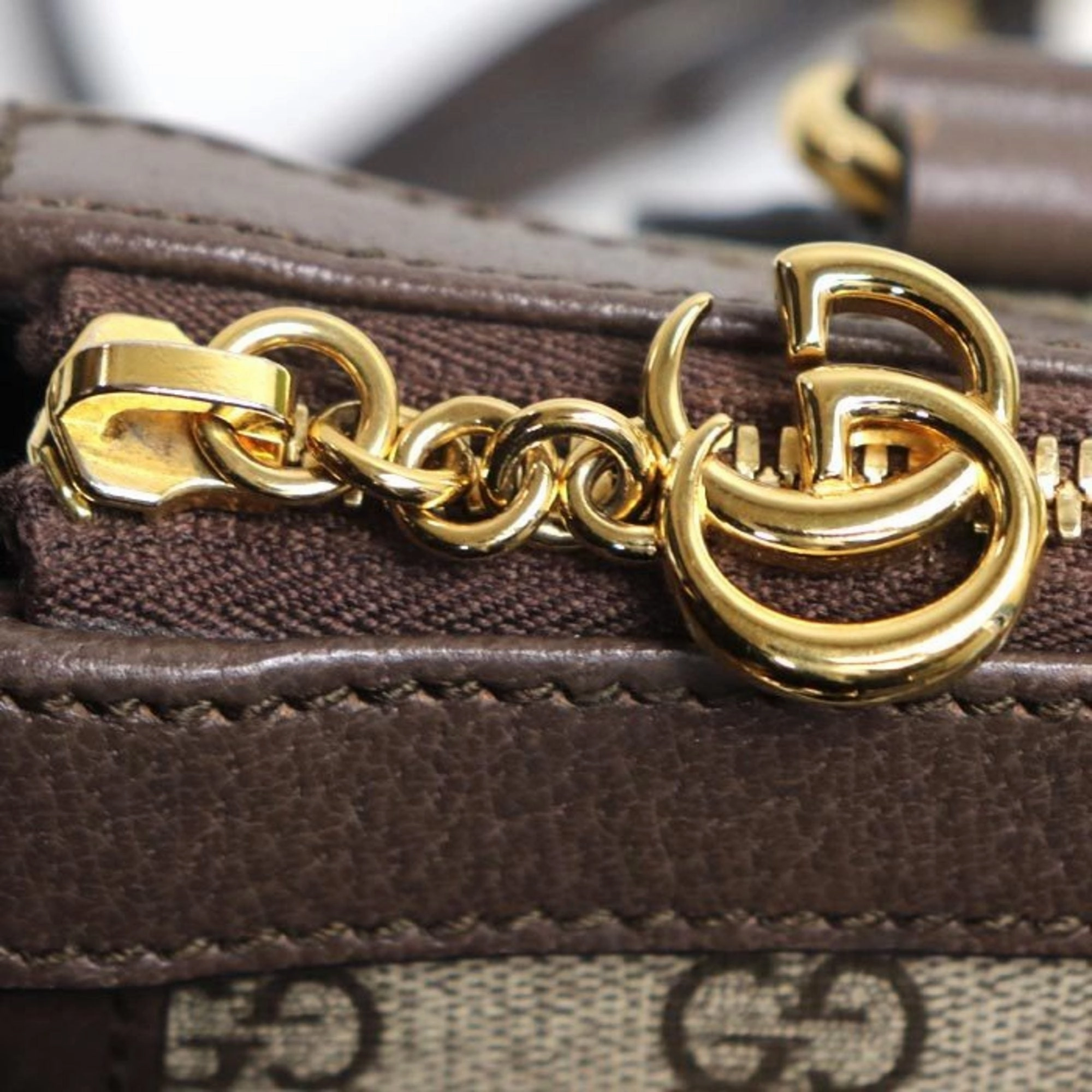 Gucci Beige Brown Gg Supreme Shoulder Bag Tote Bag ()