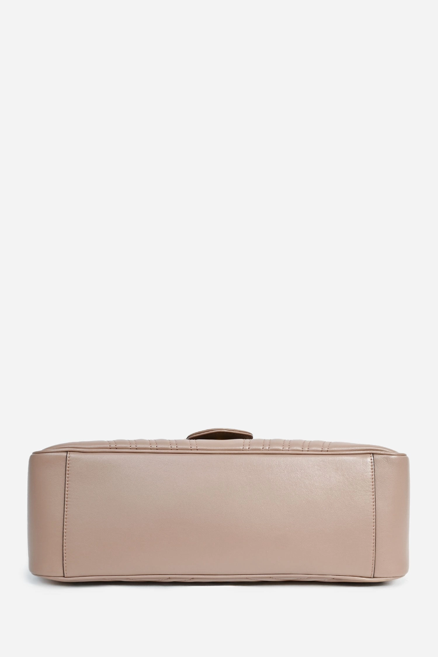 Gucci Beige Chevron Marmont Large Top Handle