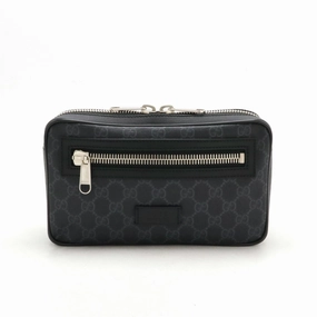 Gucci Black Dark Gray Navy Red Color Pvc Leather Shoulder Bag ()