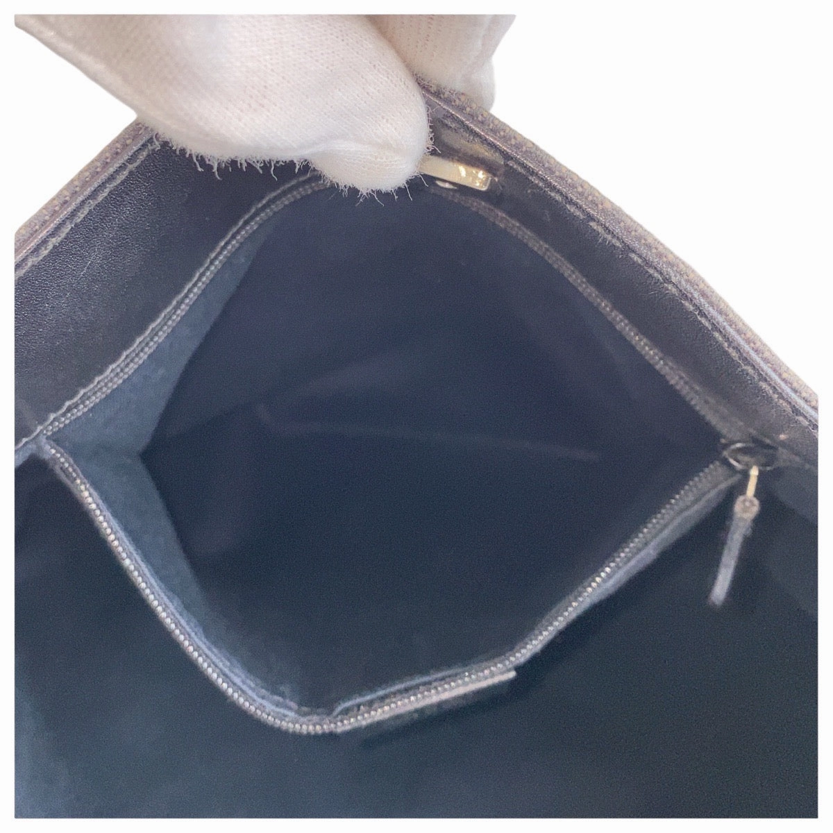 Gucci Black GG Canvas Shoulder Bag
