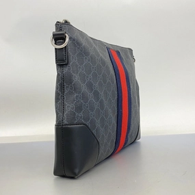 Gucci Black Pvc Leather Shoulder Bag ()