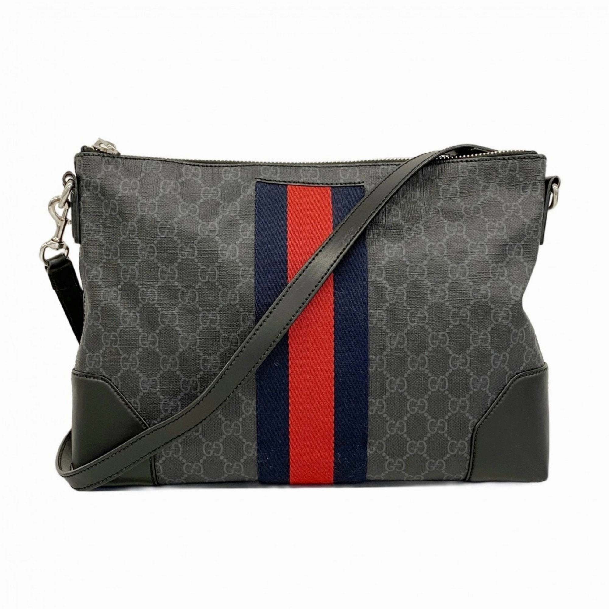 Gucci Black Pvc Leather Shoulder Bag ()