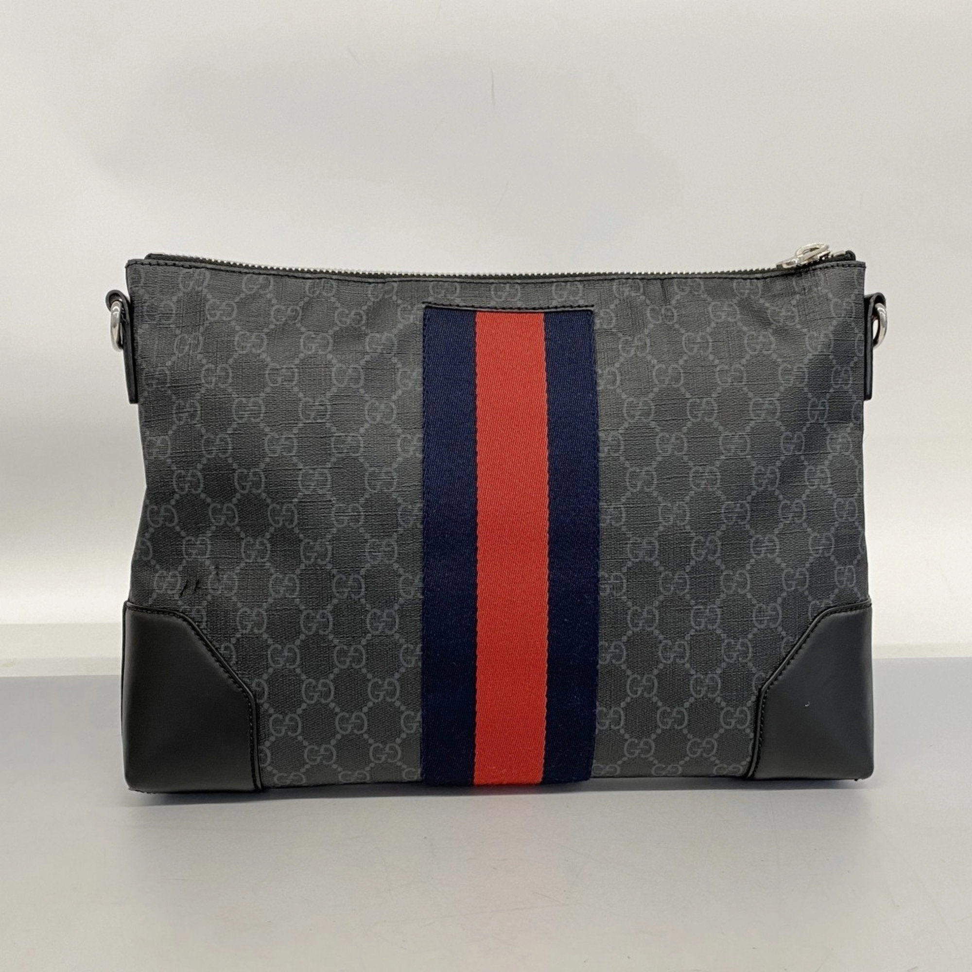 Gucci Black Pvc Leather Shoulder Bag ()