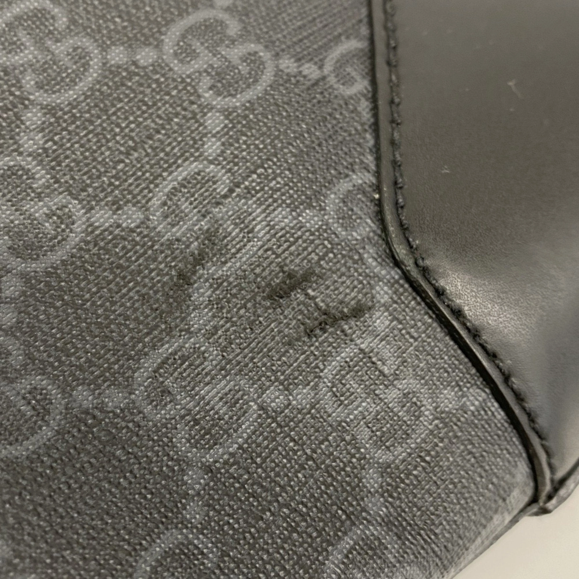 Gucci Black Pvc Leather Shoulder Bag ()