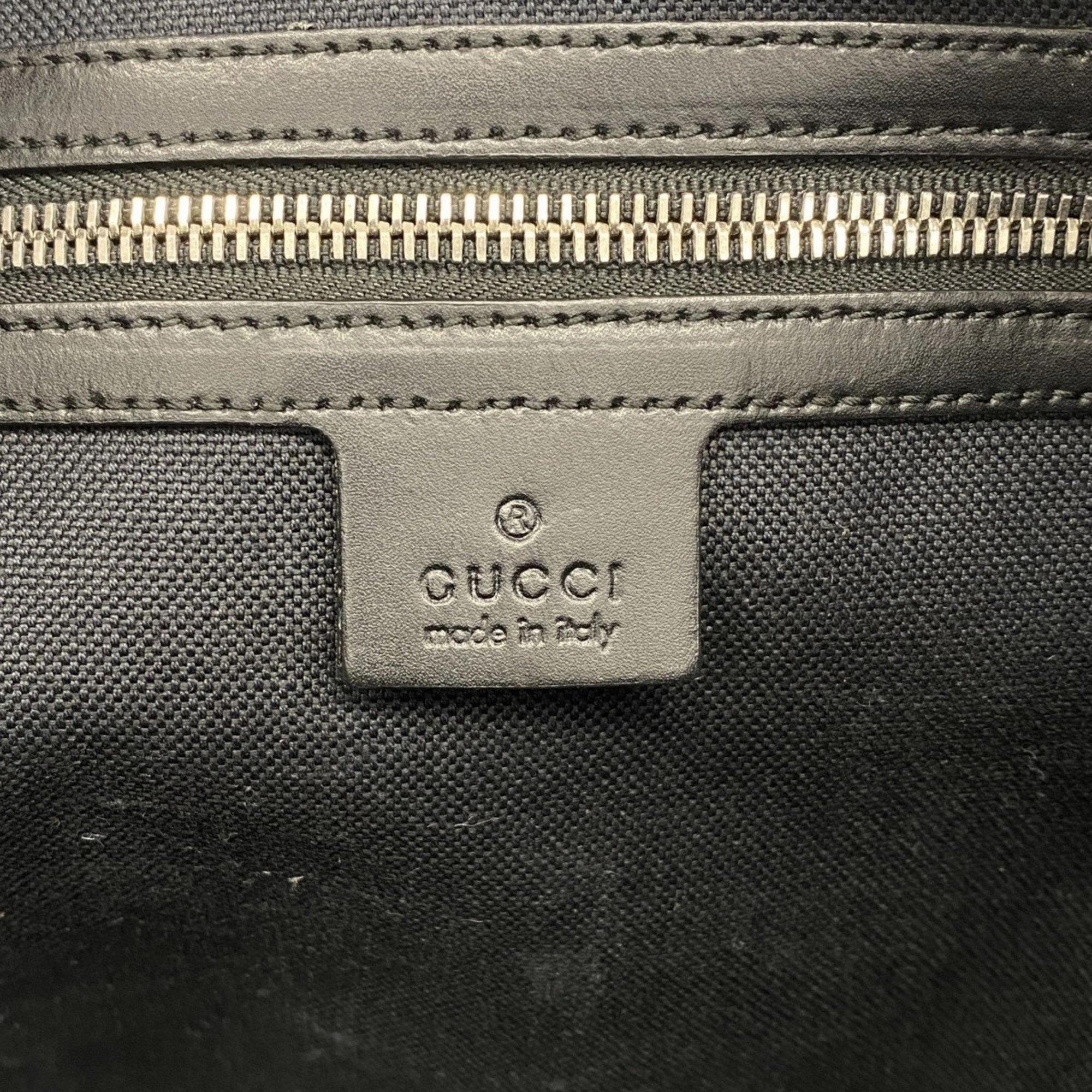 Gucci Black Pvc Leather Shoulder Bag ()