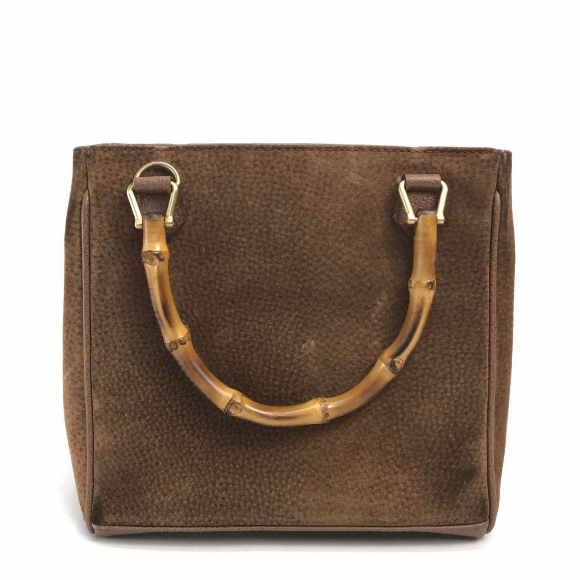 Gucci Brown Bamboo Handbag Shoulder Bag ()