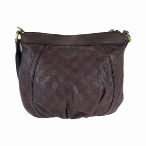 Gucci Brown Leather Pochette Shoulder Bag ()