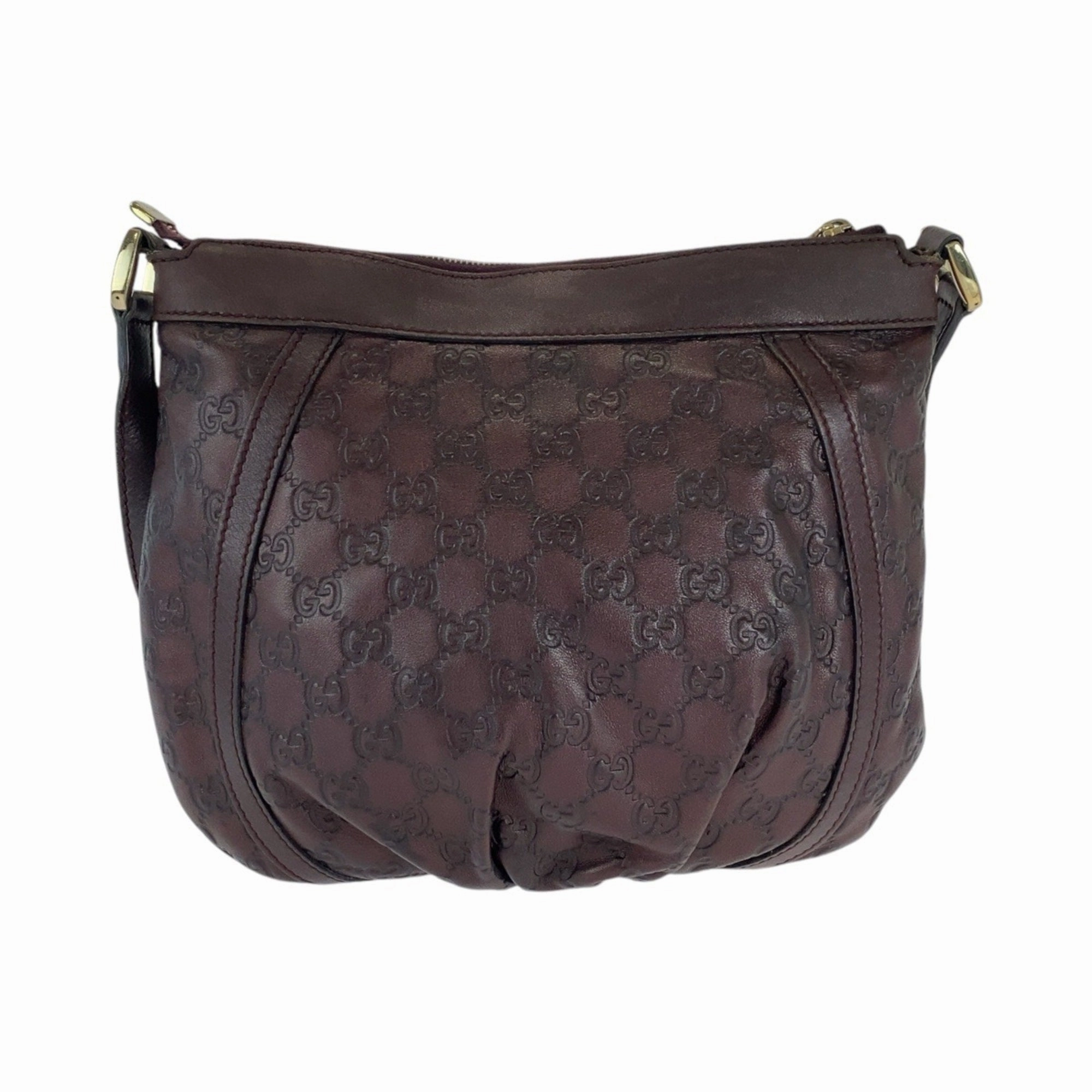 Gucci Brown Leather Pochette Shoulder Bag ()