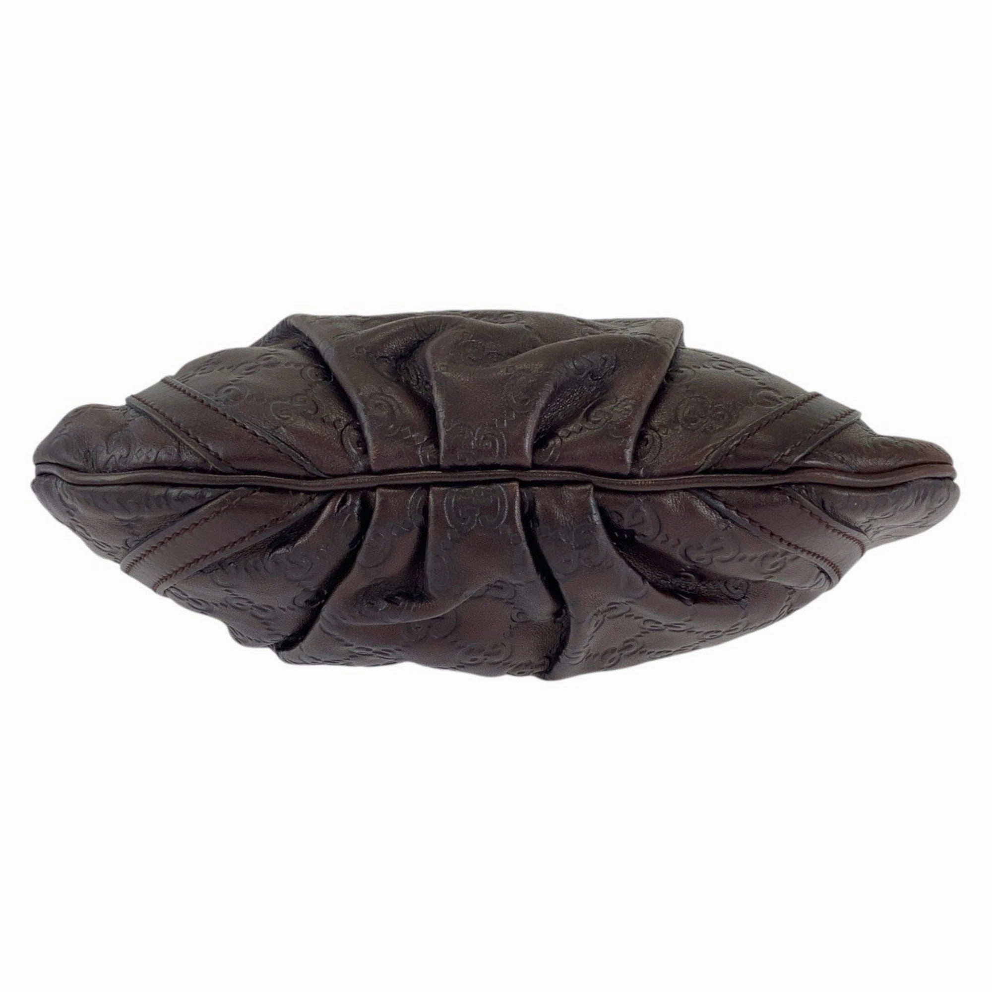 Gucci Brown Leather Pochette Shoulder Bag ()