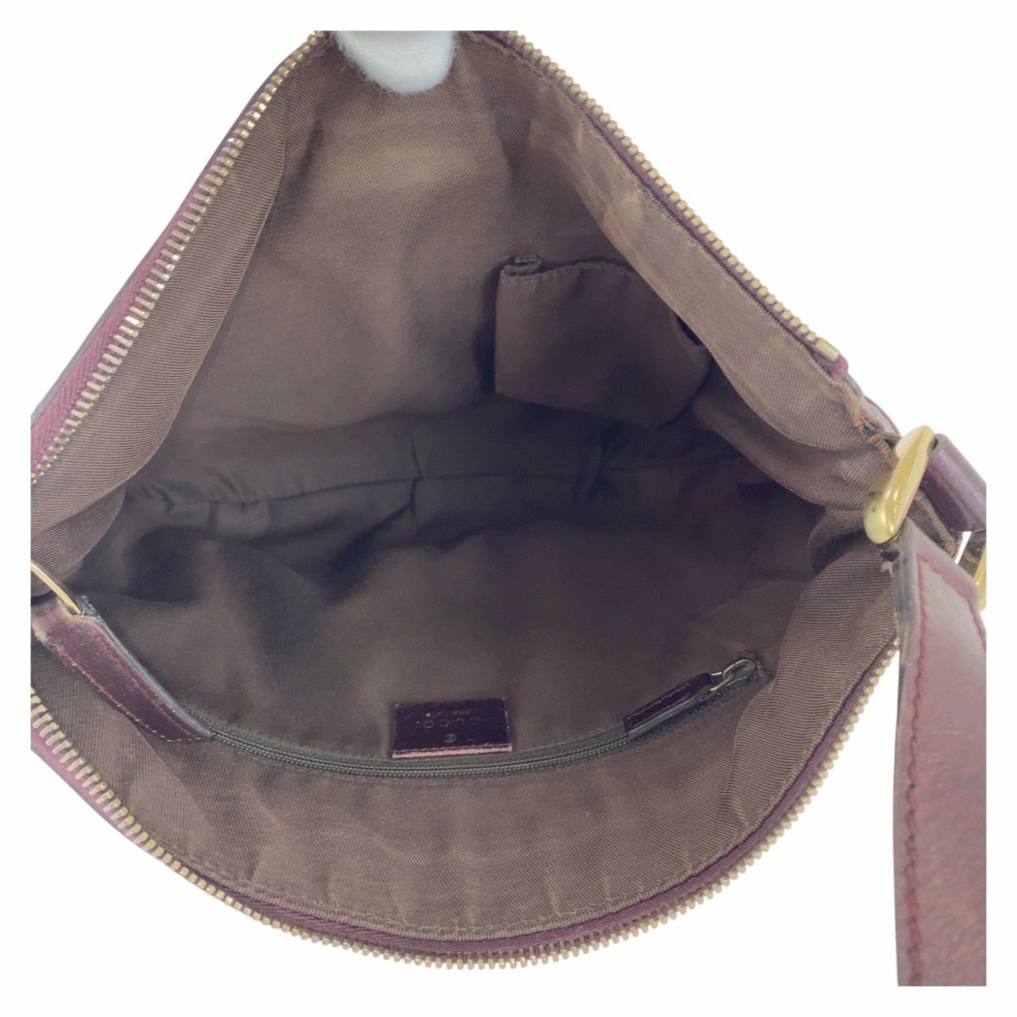 Gucci Brown Leather Pochette Shoulder Bag ()
