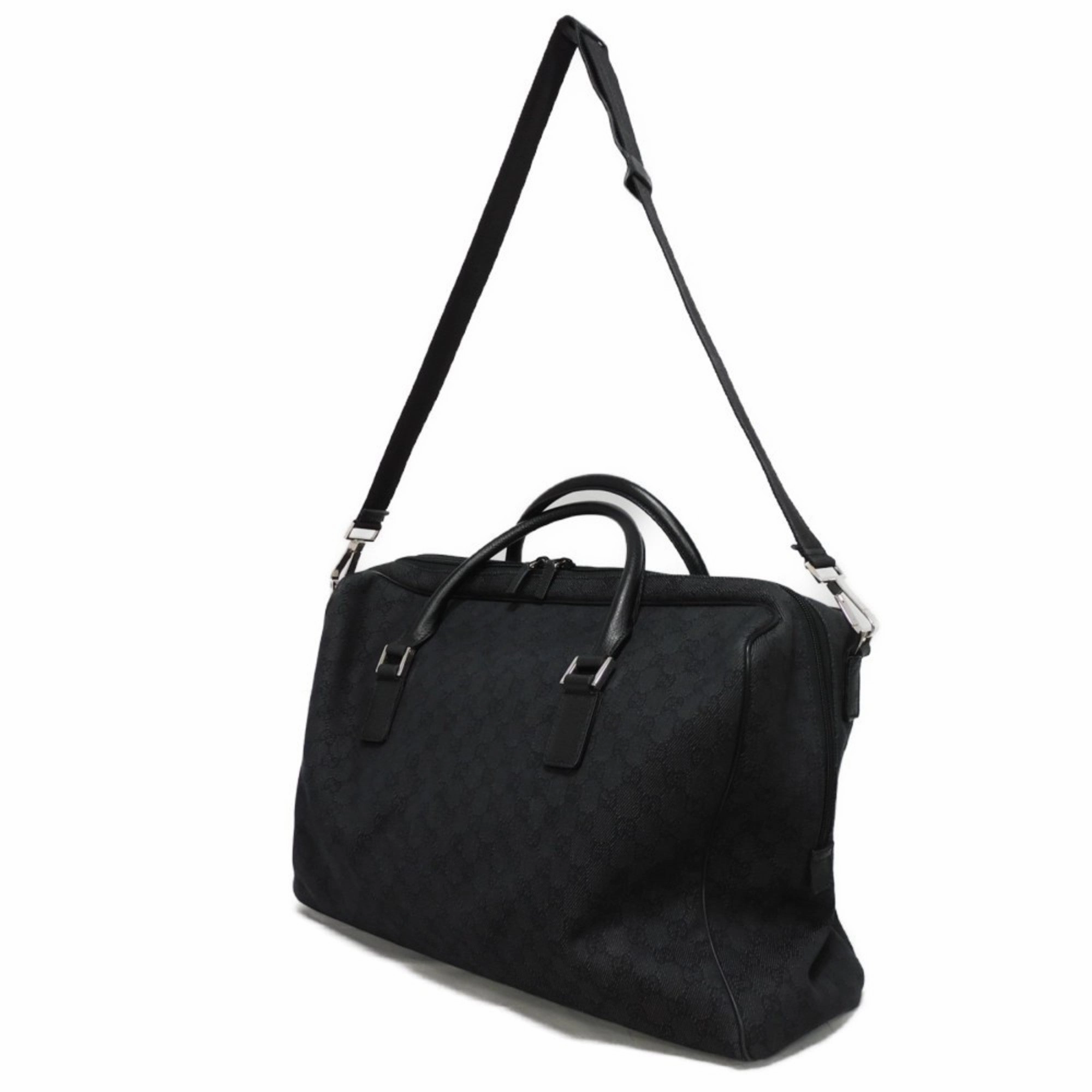 Gucci  Canvas Boston Bag Handbag Shoulder Bag (Pre-Owned)