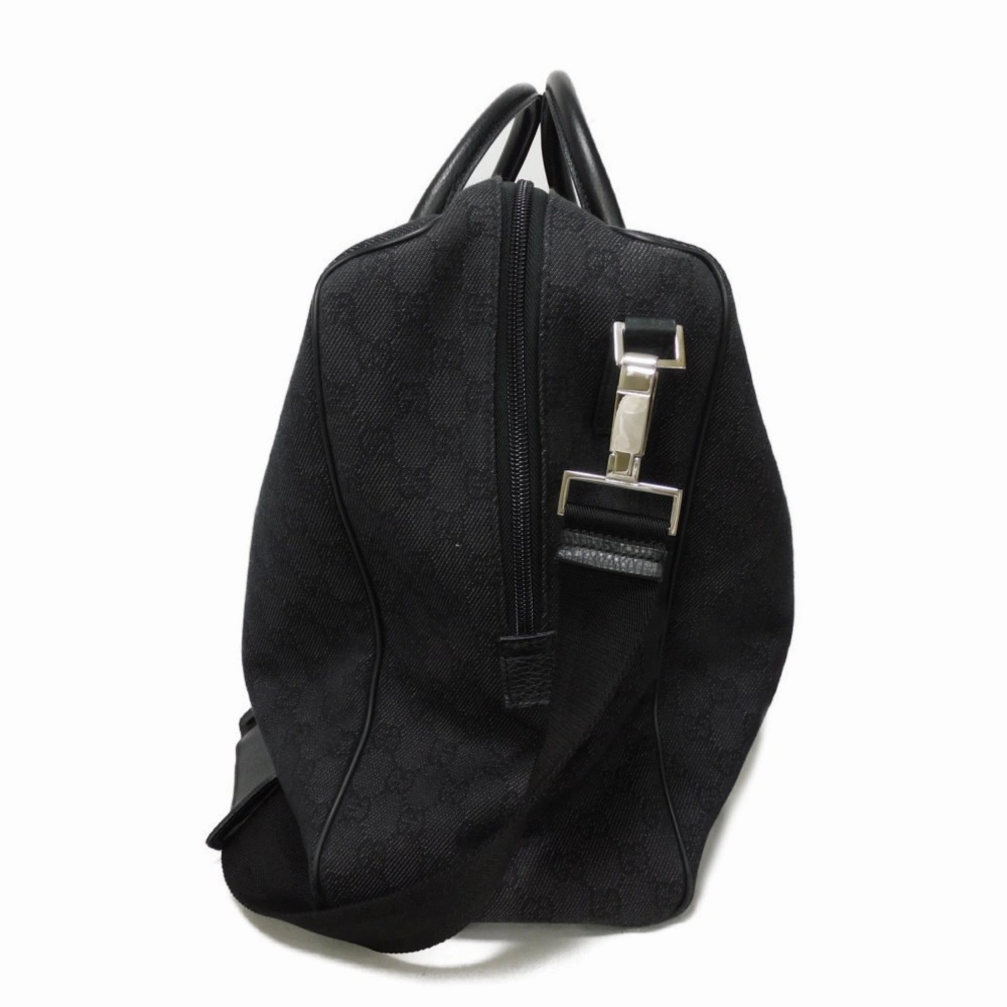 Gucci  Canvas Boston Bag Handbag Shoulder Bag (Pre-Owned)