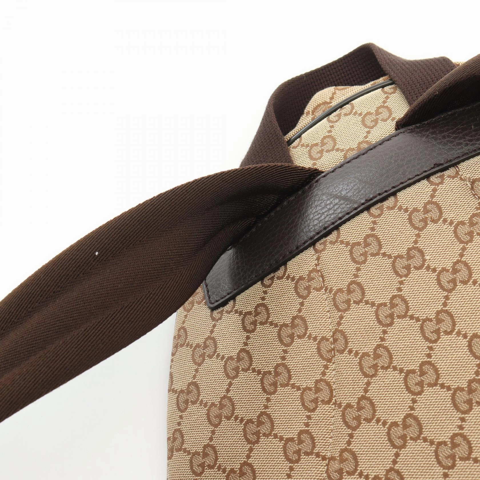 Gucci Canvas Leather Backpack 449906