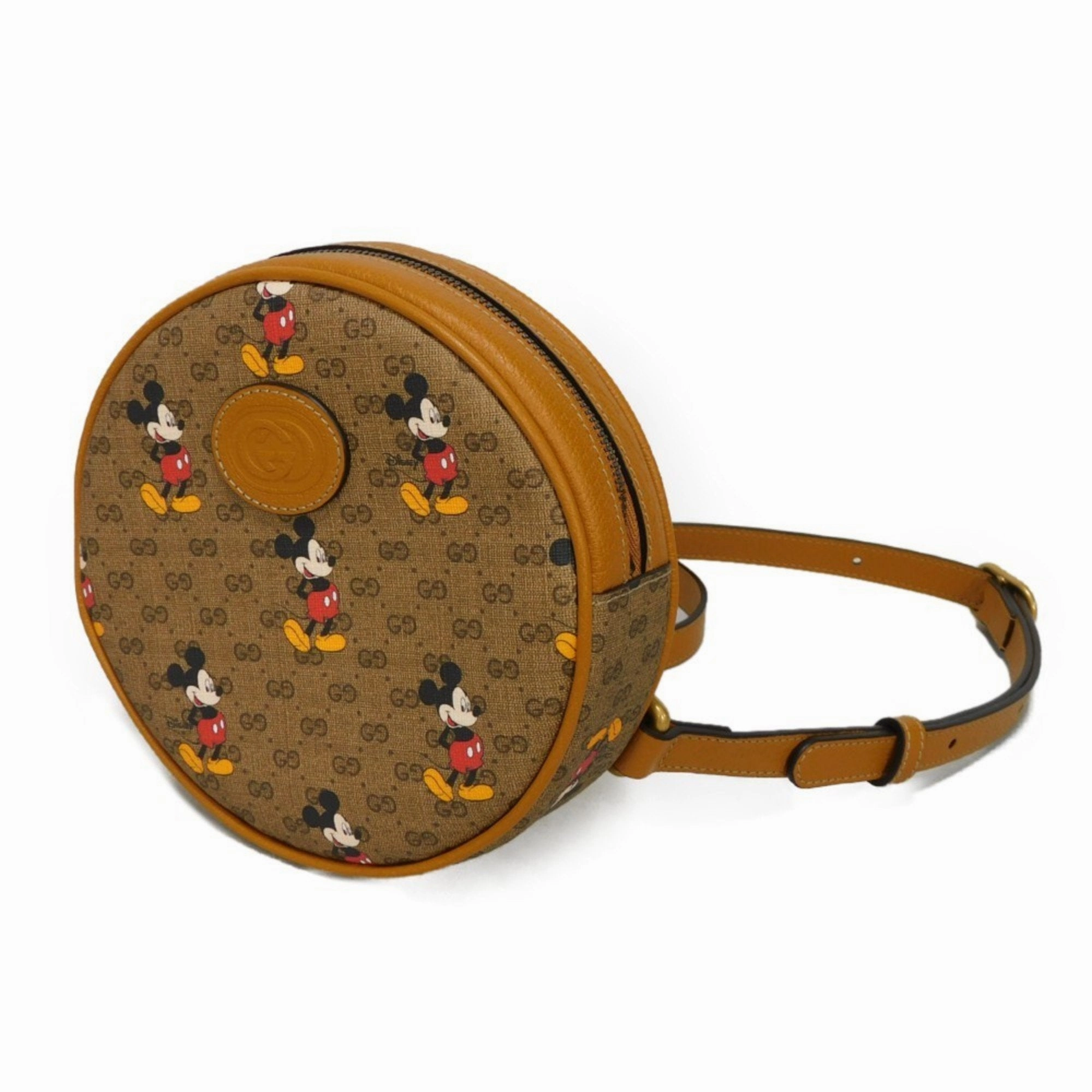 Gucci  Canvas Leather Backpack (Pre-Owned)