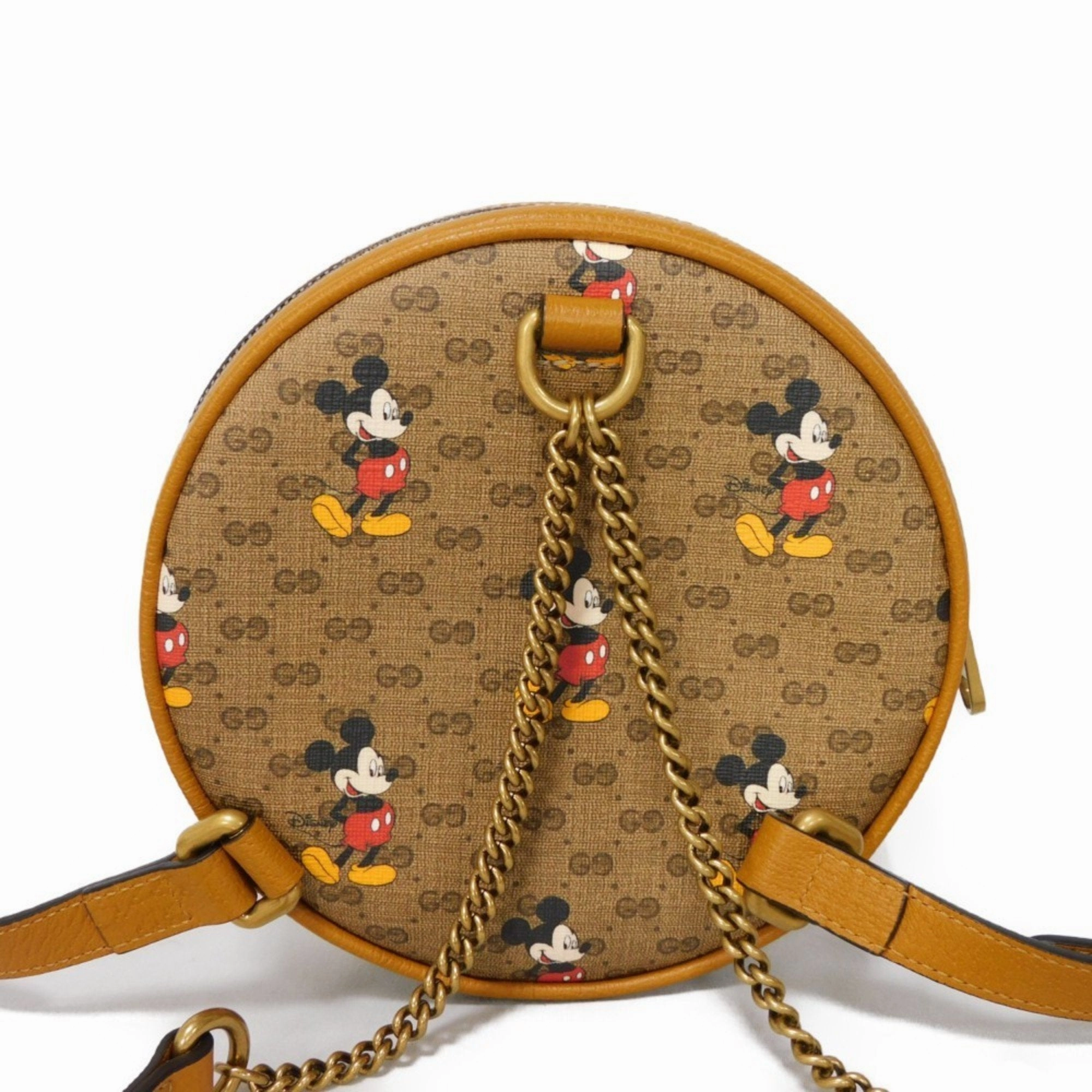 Gucci  Canvas Leather Backpack (Pre-Owned)