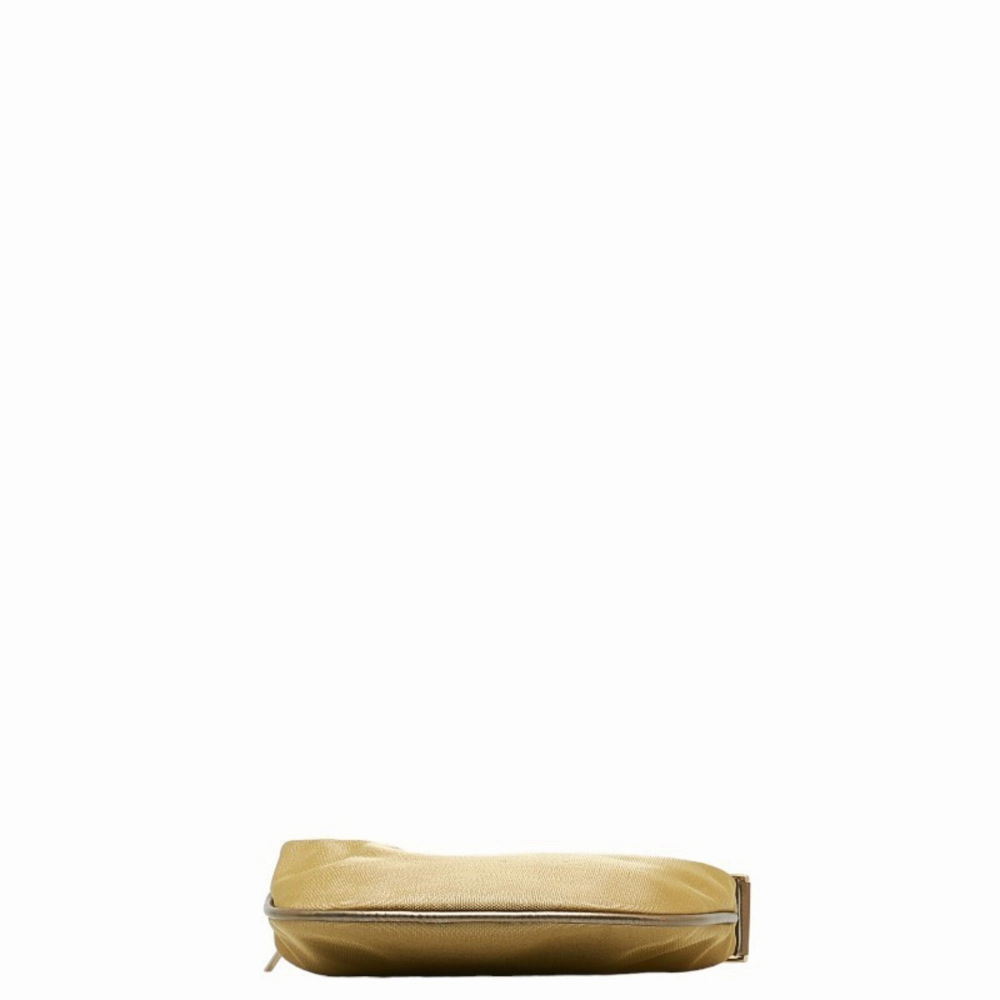 Gucci  Canvas Leather Shoulder Bag (Pre-Owned)
