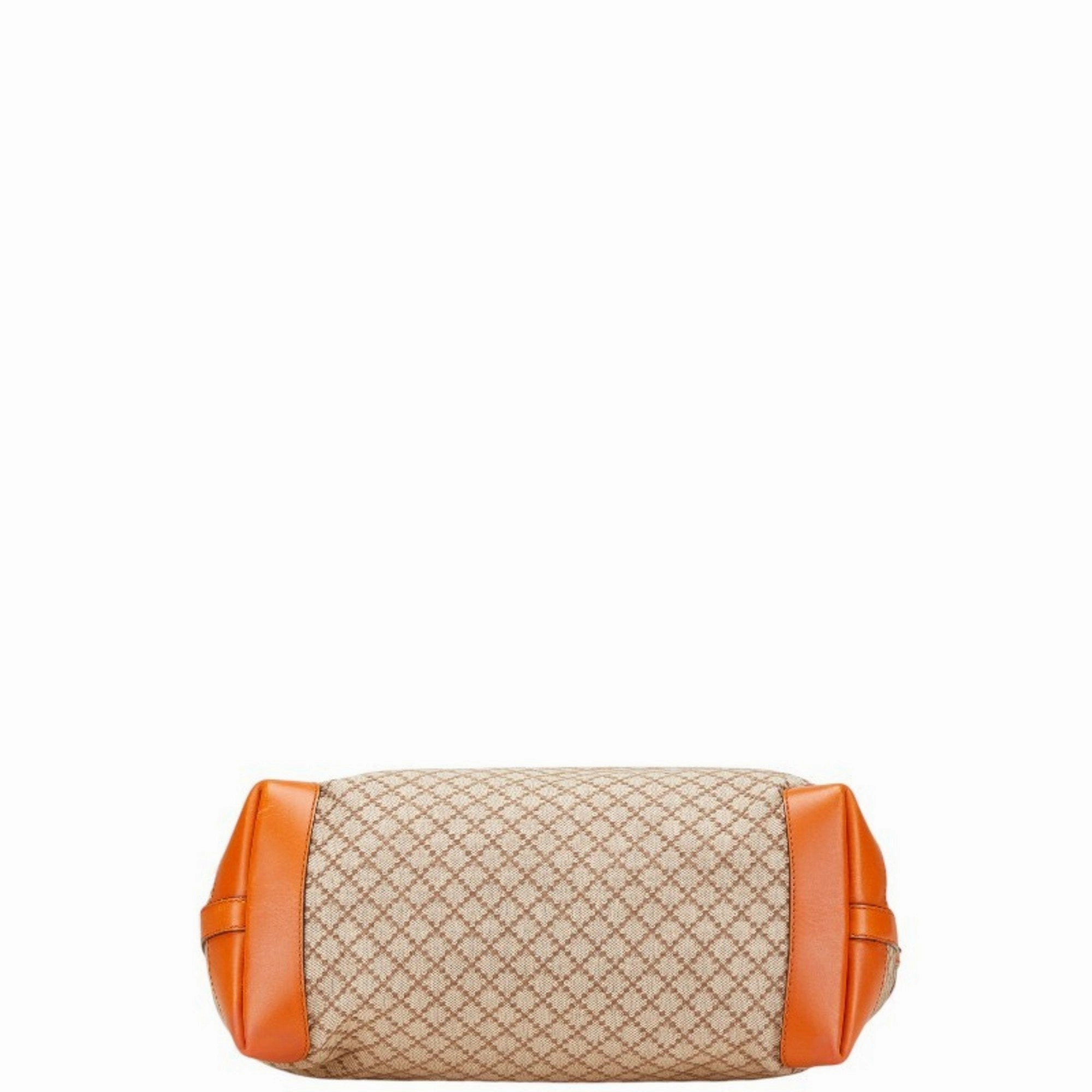 Gucci  Canvas Leather Shoulder Bag Tote Bag (Pre-Owned)