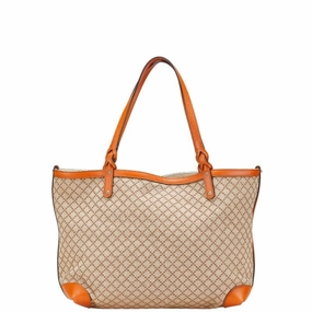 Gucci  Canvas Leather Shoulder Bag Tote Bag (Pre-Owned)