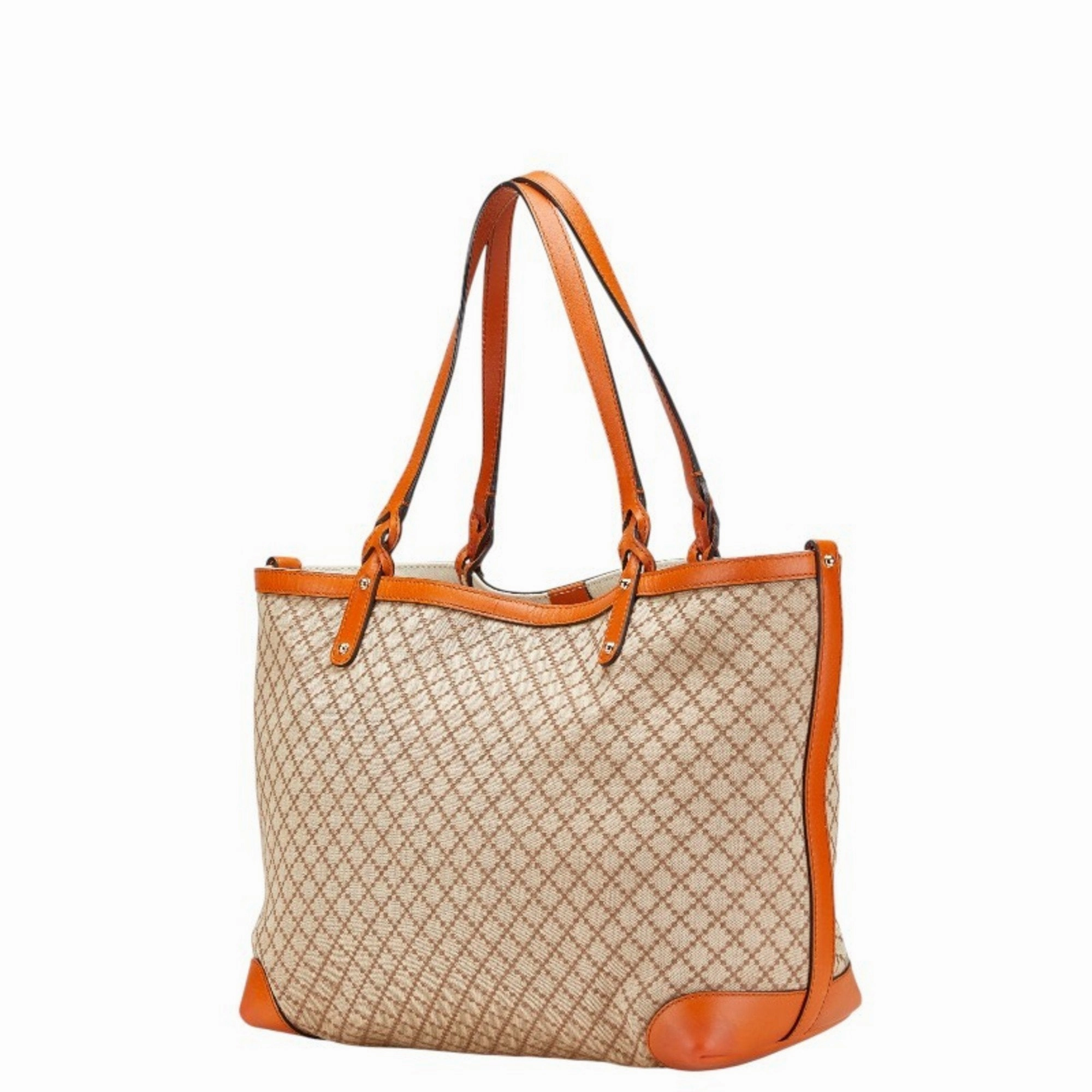 Gucci  Canvas Leather Shoulder Bag Tote Bag (Pre-Owned)