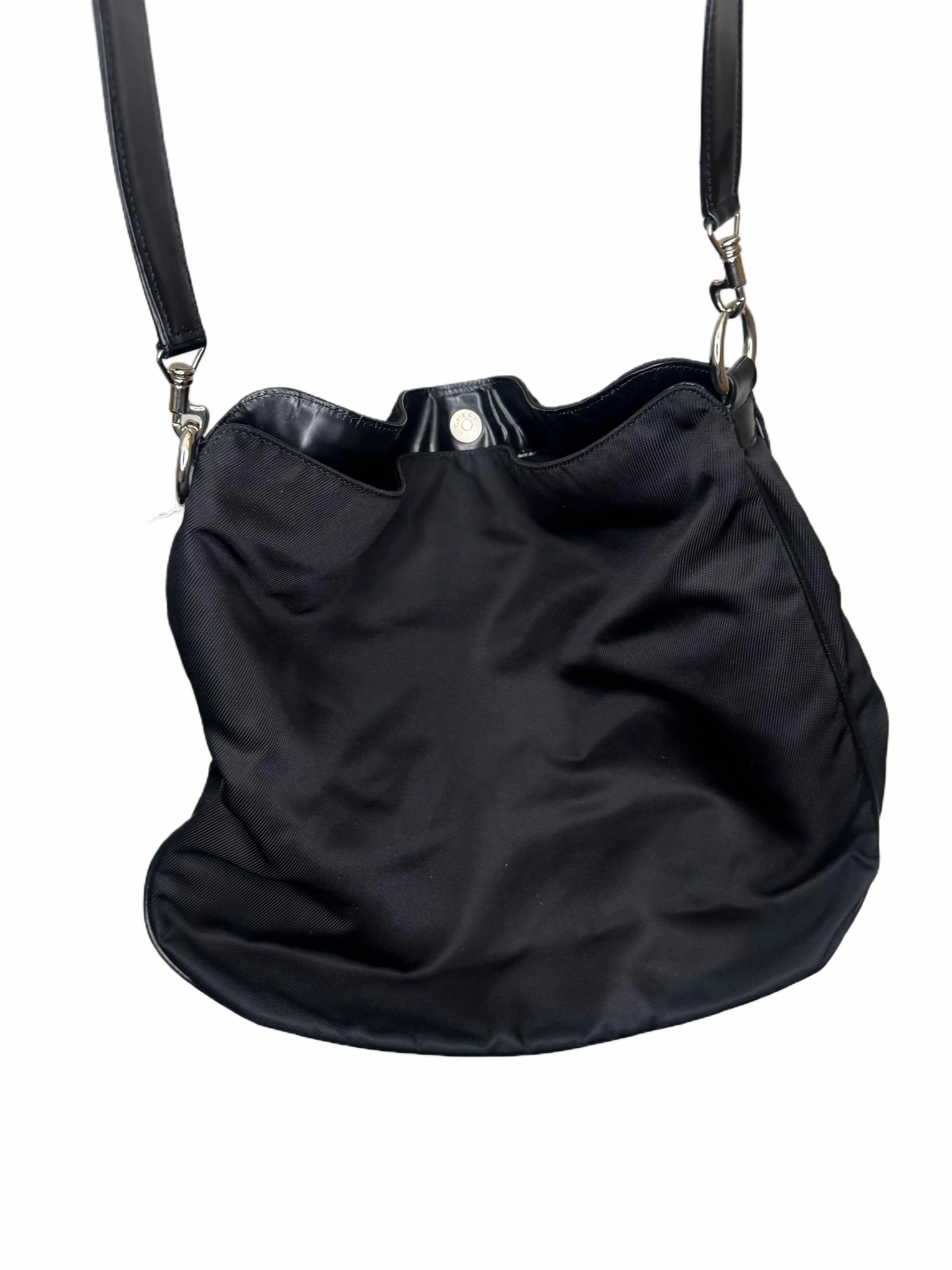 GUCCI Canvas Shoulder Bags leather 2 way bagg B21-4
