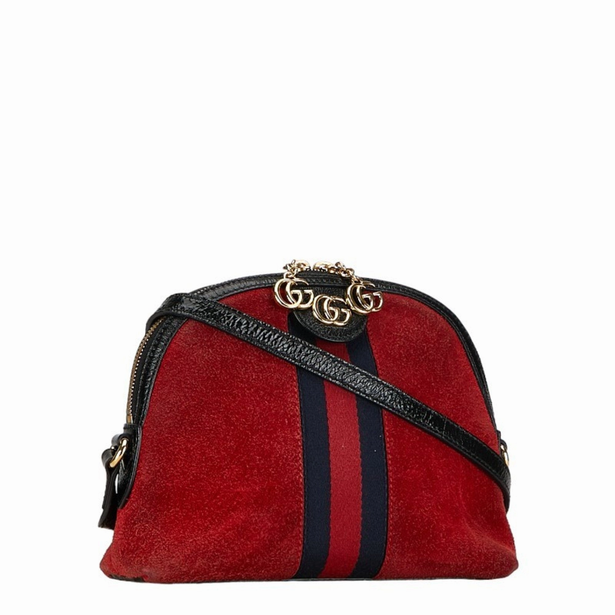Gucci Dome  Suede Shoulder Bag ()