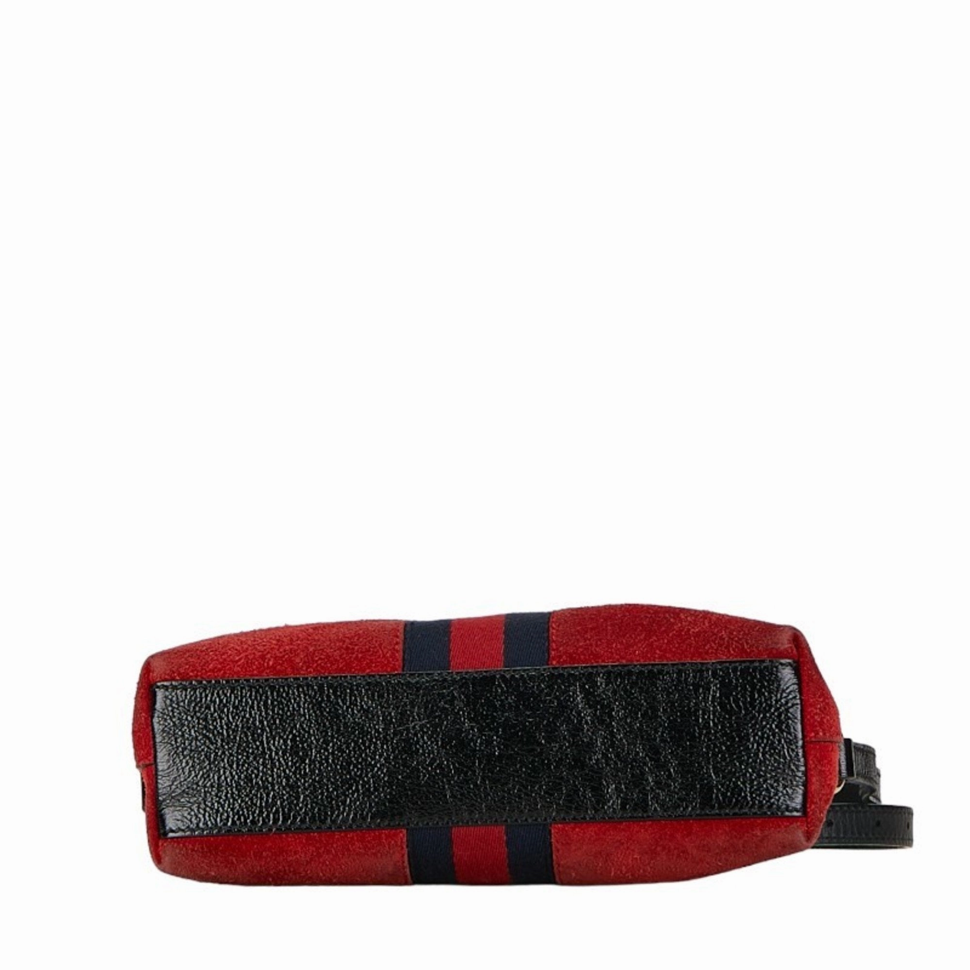 Gucci Dome  Suede Shoulder Bag ()