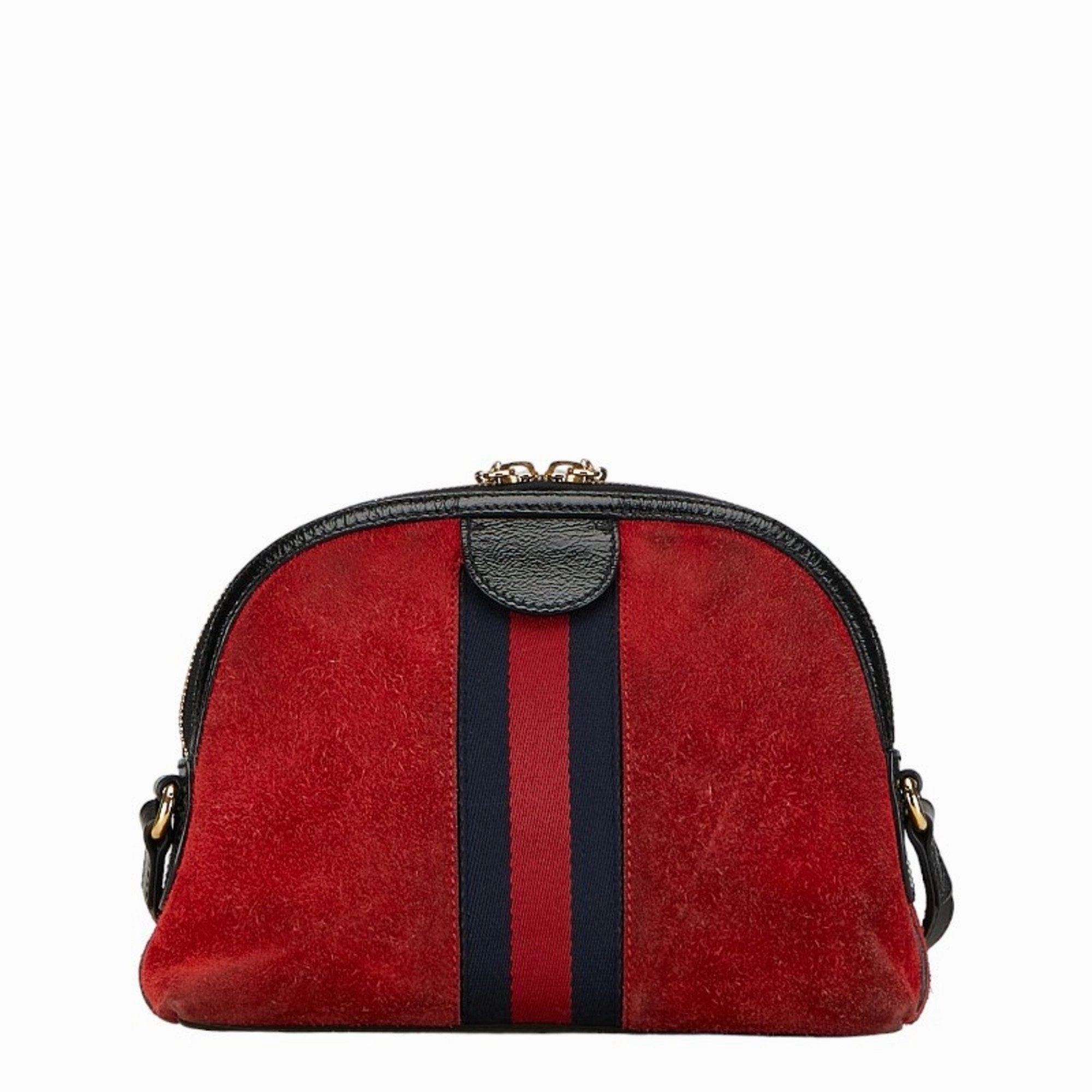 Gucci Dome  Suede Shoulder Bag ()